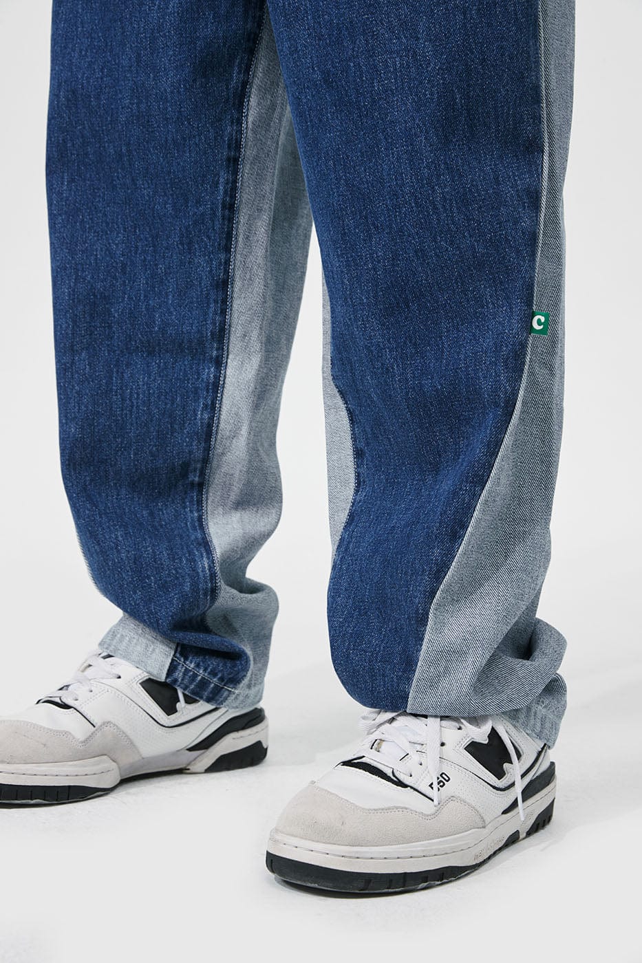 CONKLAB Classic Spliced Straight Jeans, premium urban and streetwear designers apparel on PROJECTISR.com, Conklab