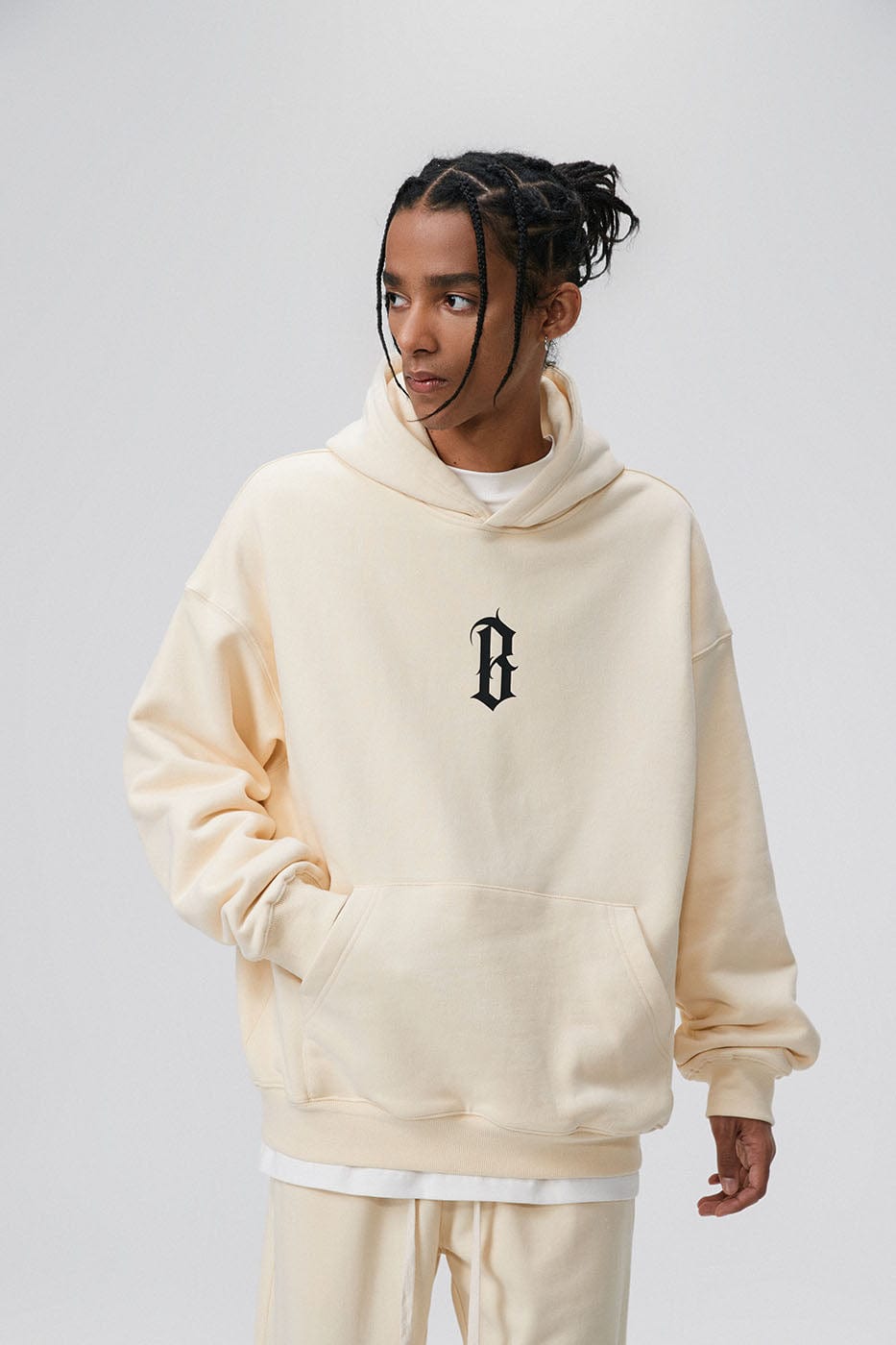 BONELESS Gothic LOGO Hoodie, premium urban and streetwear designers apparel on PROJECTISR.com, BONELESS