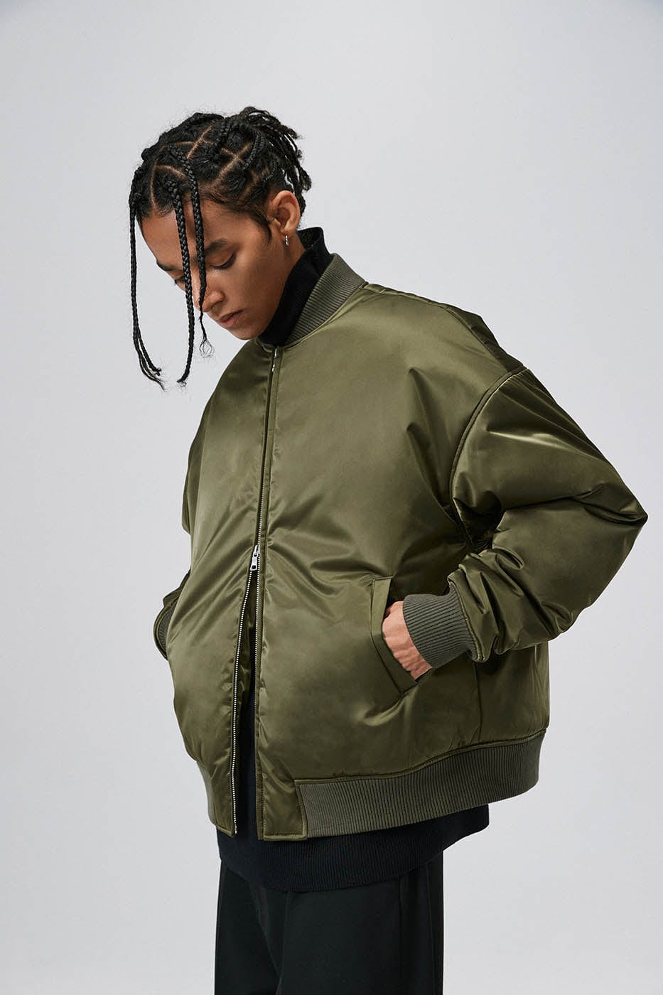 BONELESS Cotton Padded Bomber Jacket, premium urban and streetwear designers apparel on PROJECTISR.com, BONELESS