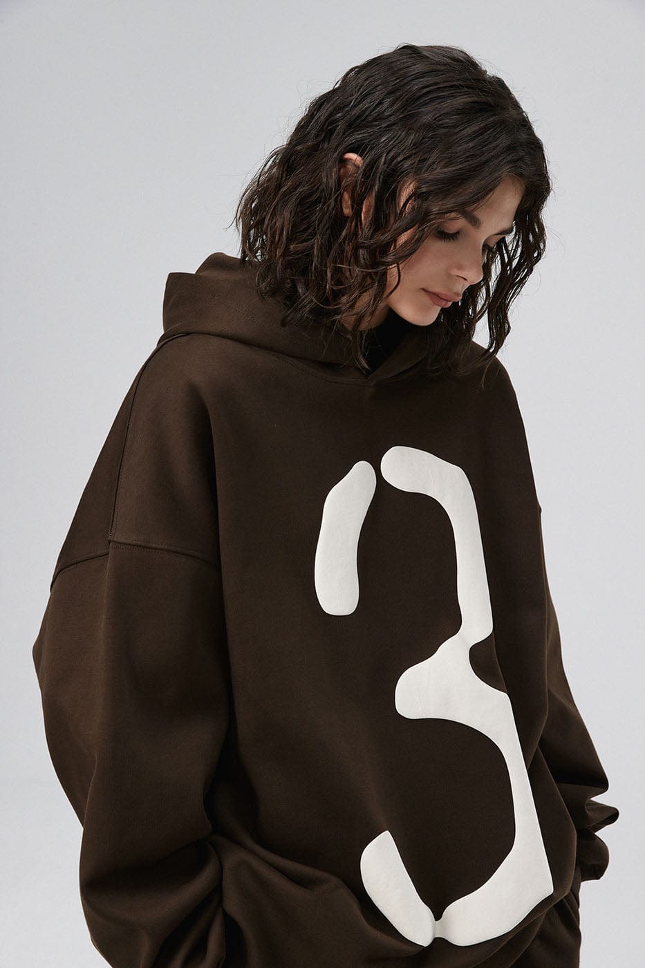 BONELESS Number 3 Puff-Print Hoodie, premium urban and streetwear designers apparel on PROJECTISR.com, BONELESS