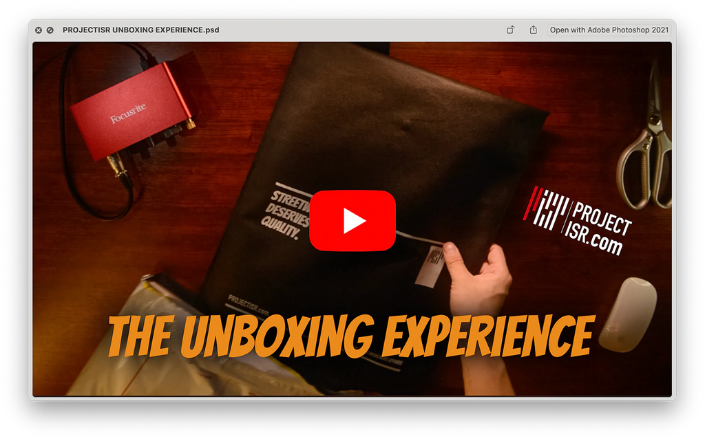 Unboxing A PROJECTISR Package in 49 Seconds