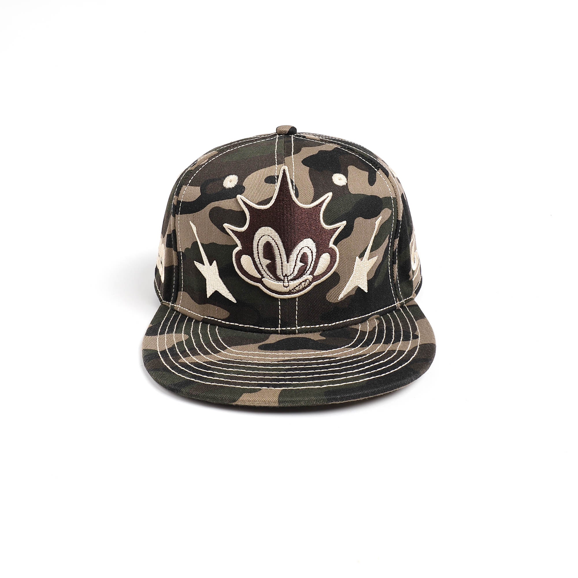 DND4DES Cartoon Character Embroidered Camo Cap