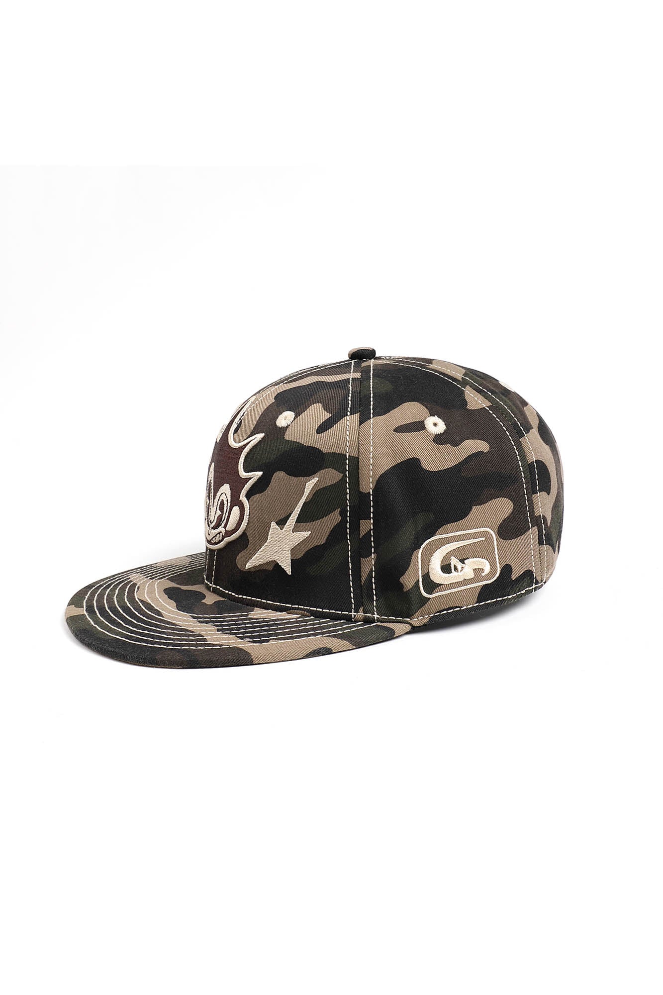 DND4DES Cartoon Character Embroidered Camo Cap