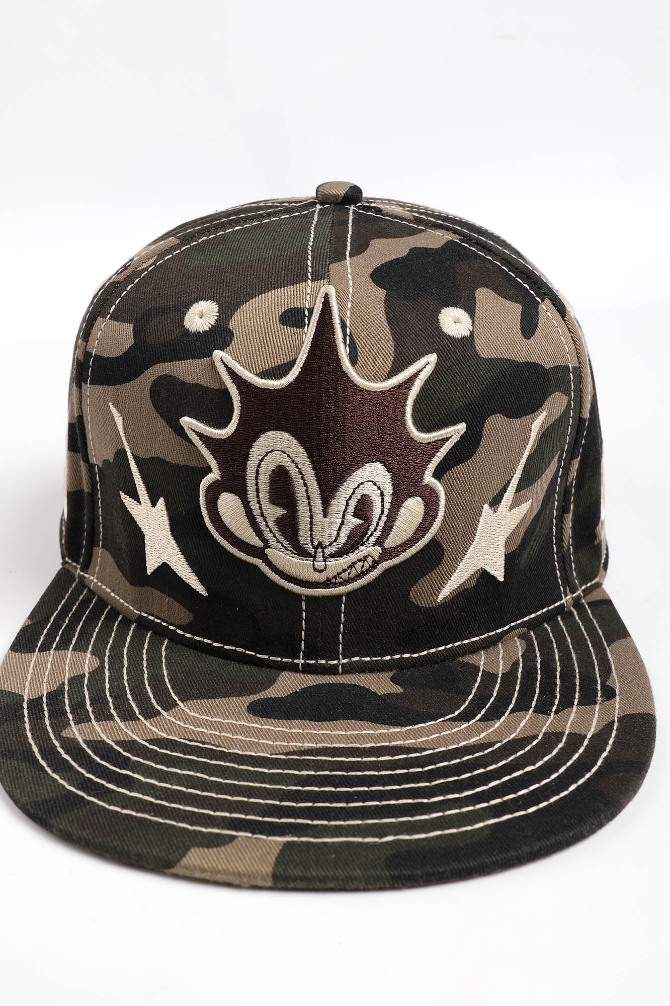 DND4DES Cartoon Character Embroidered Camo Cap