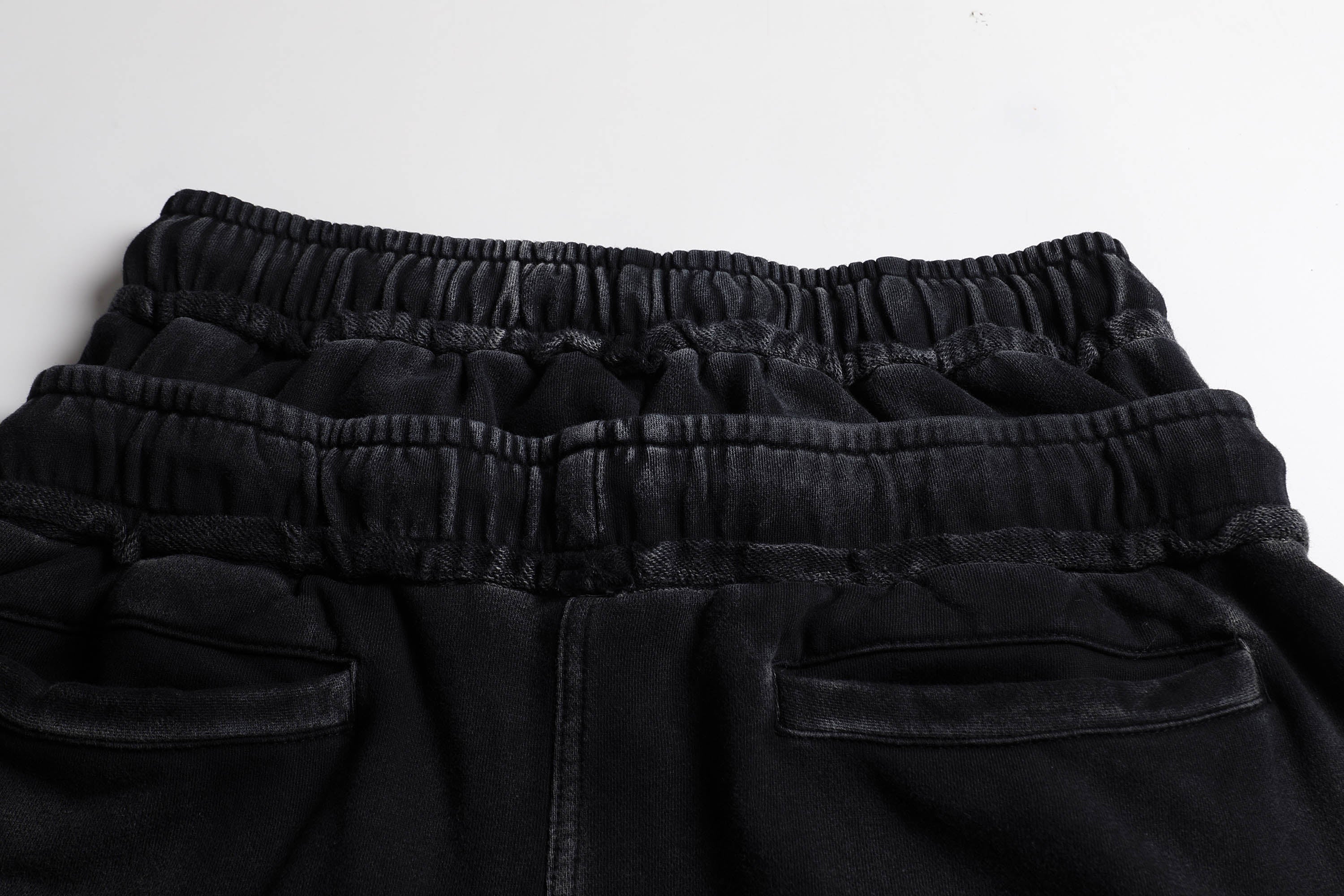 DND4DES Deconstructed Distressed Double-Knee Shorts