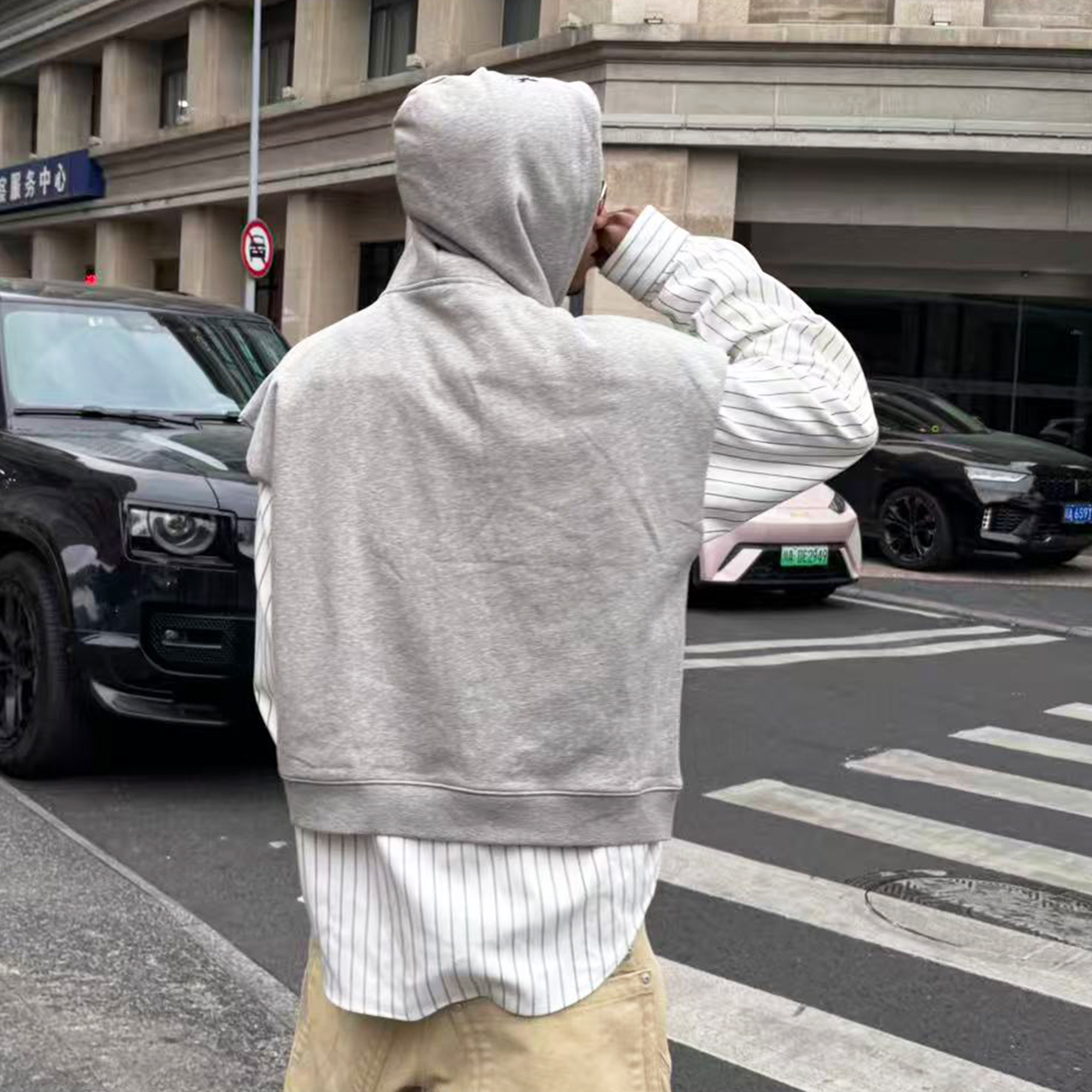 STEEPC Hooded Zip-Up Sweat Vest