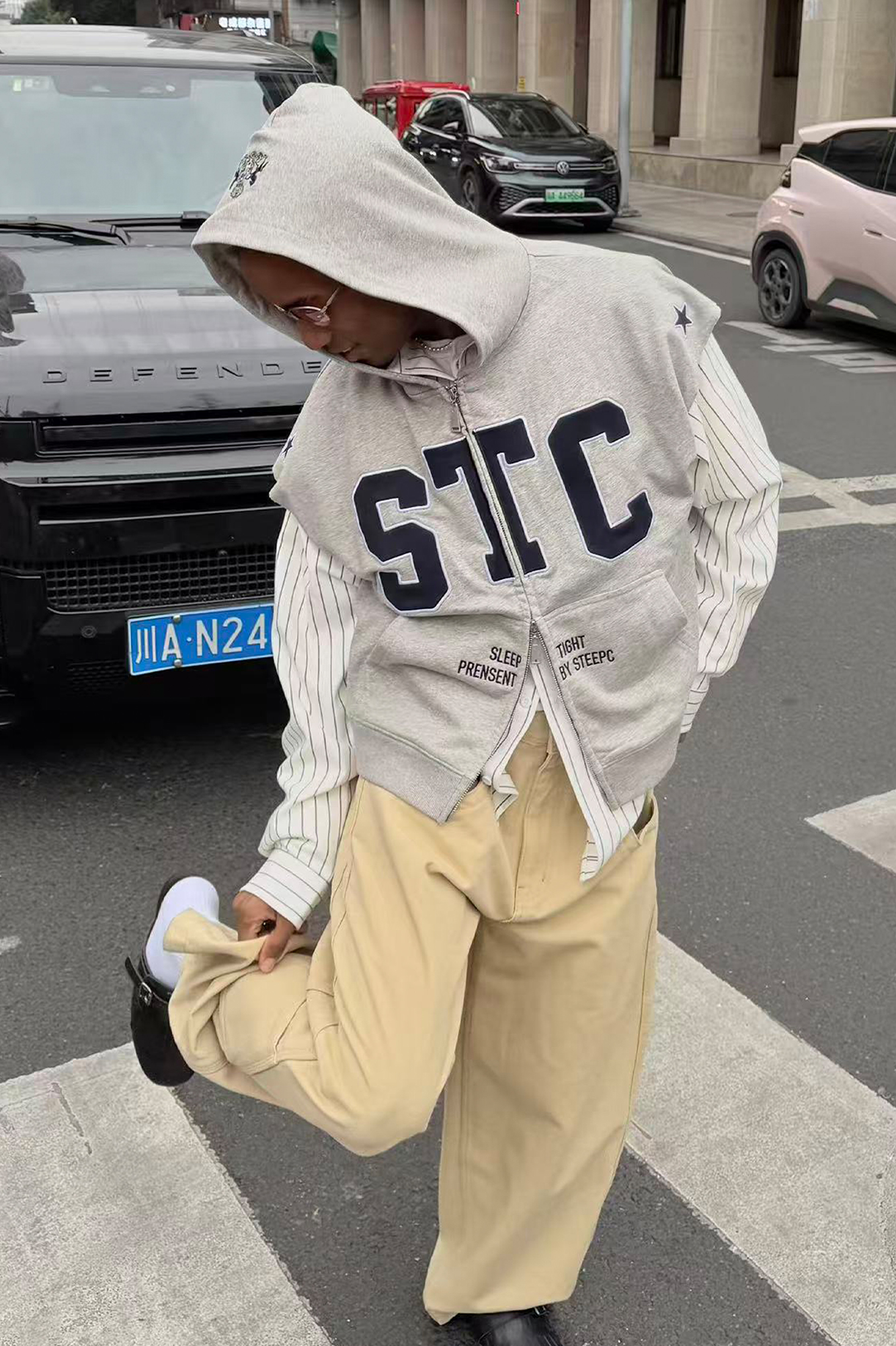 STEEPC Multi-Pocket Baggy Cargo Pants, premium urban and streetwear designers apparel on PROJECTISR.com, STEEPC