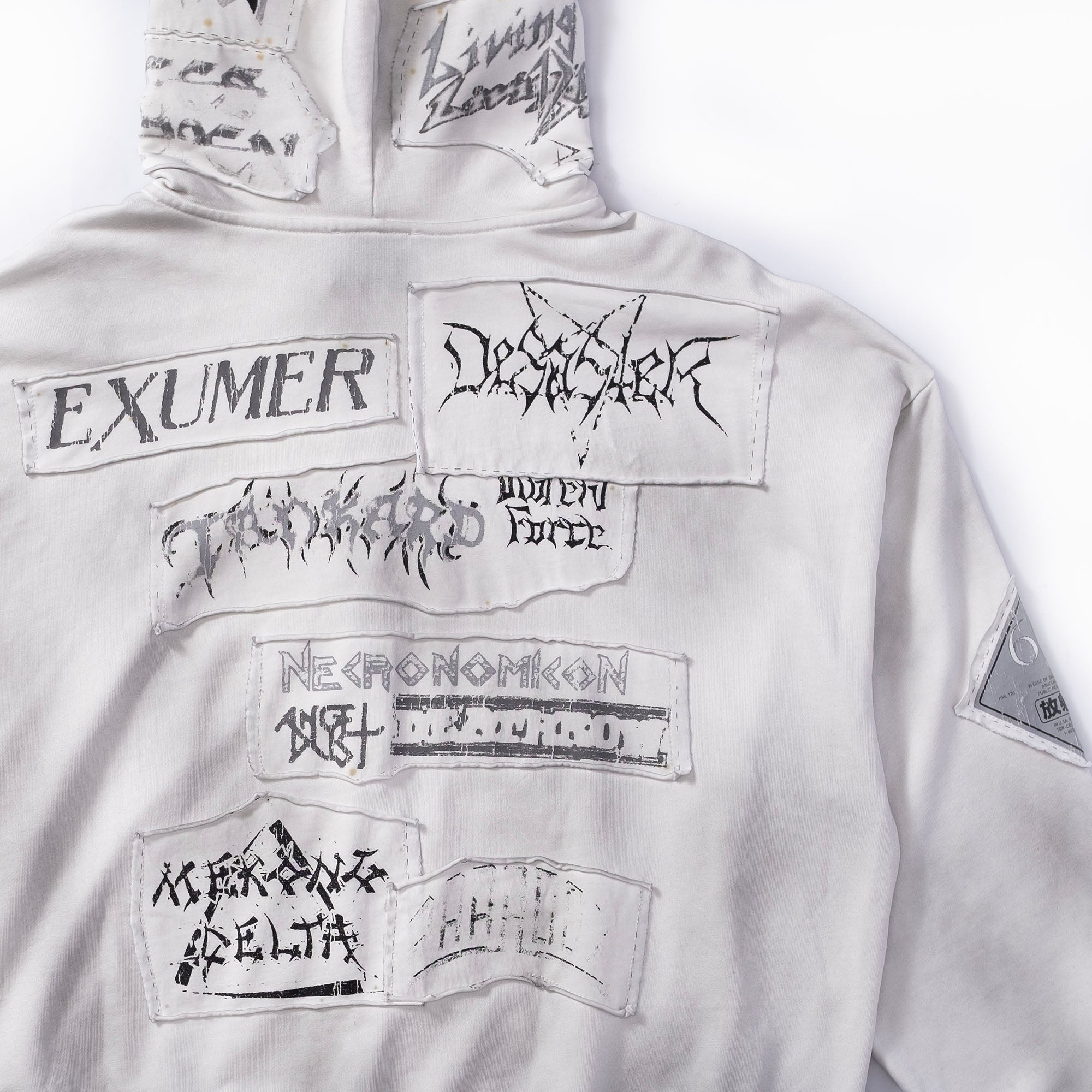 FVVO Patch Washed Zip-Up Hoodie