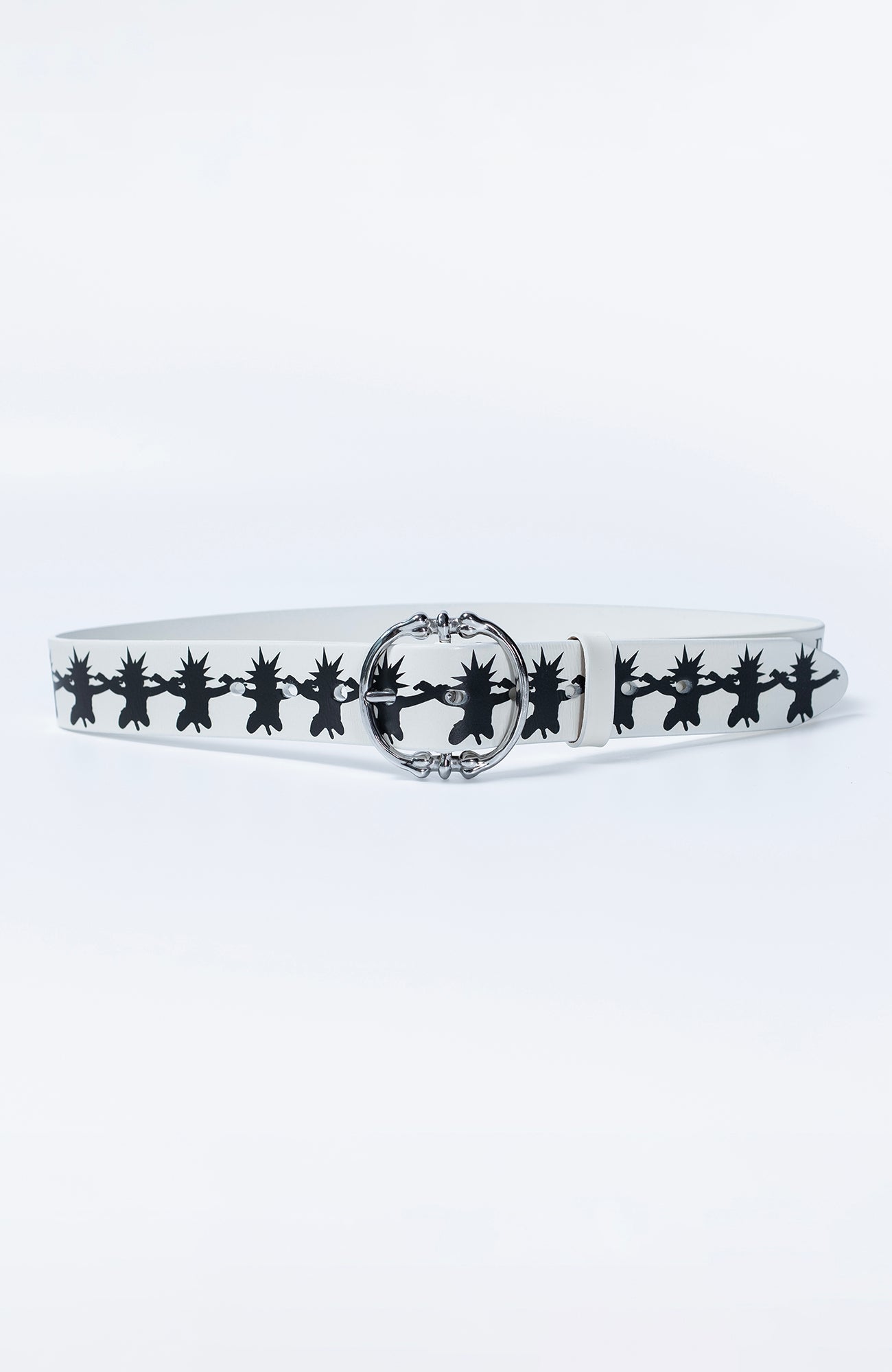 FVVO Skull Kid Full-Print Punk Leather Belt