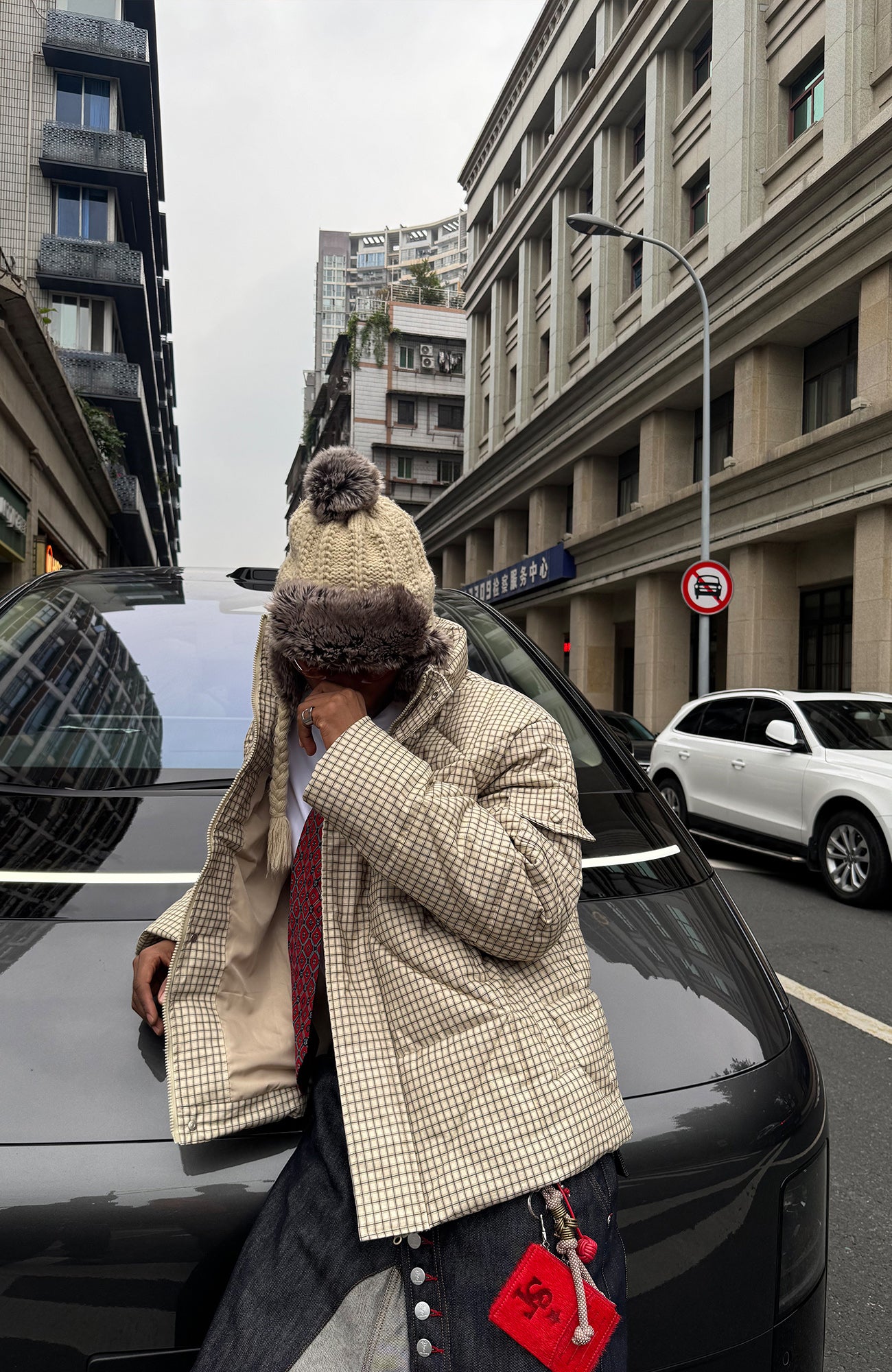 STEEPC Plaid Quilted Padded Jacket