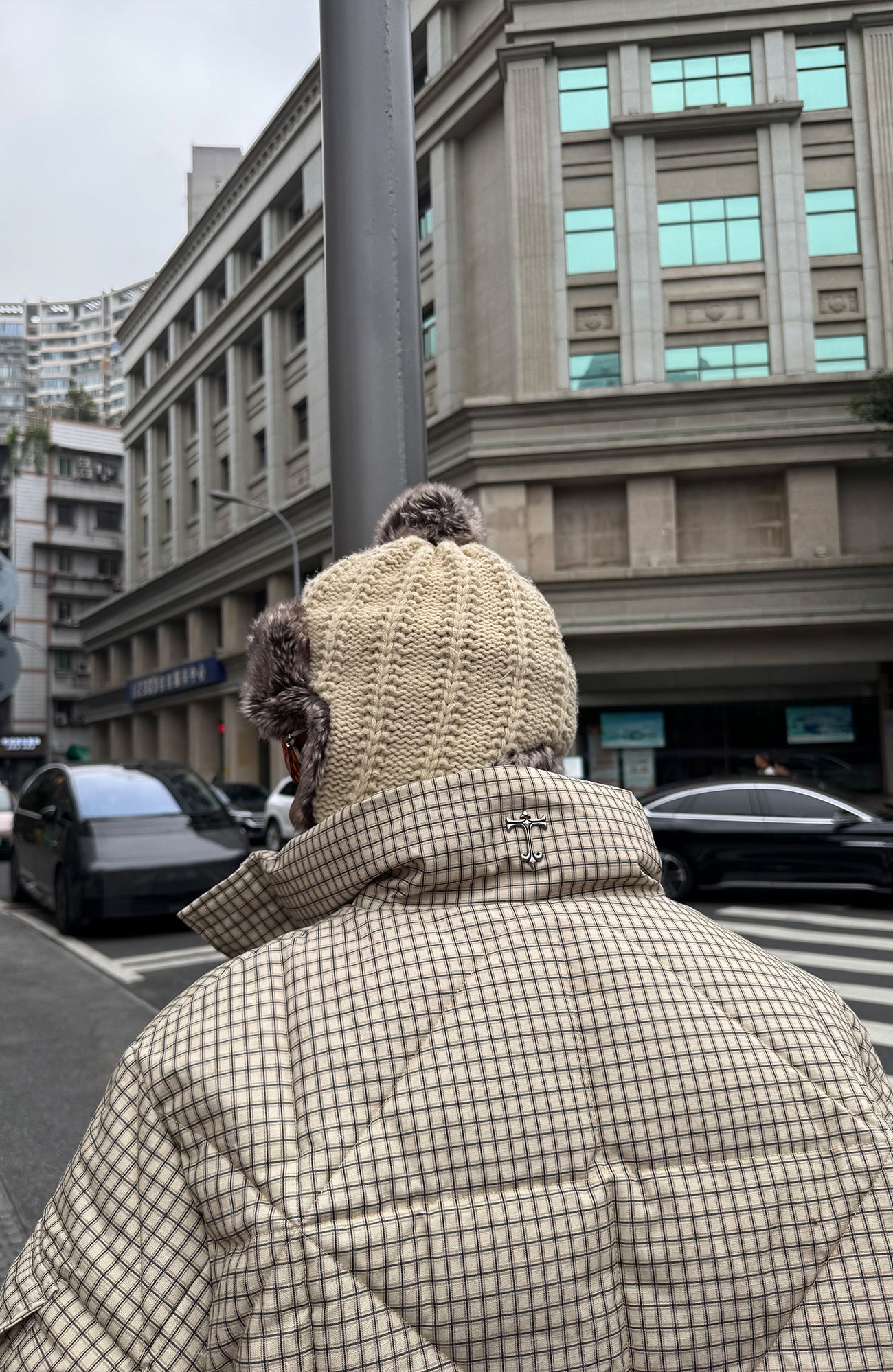 STEEPC Plaid Quilted Padded Jacket