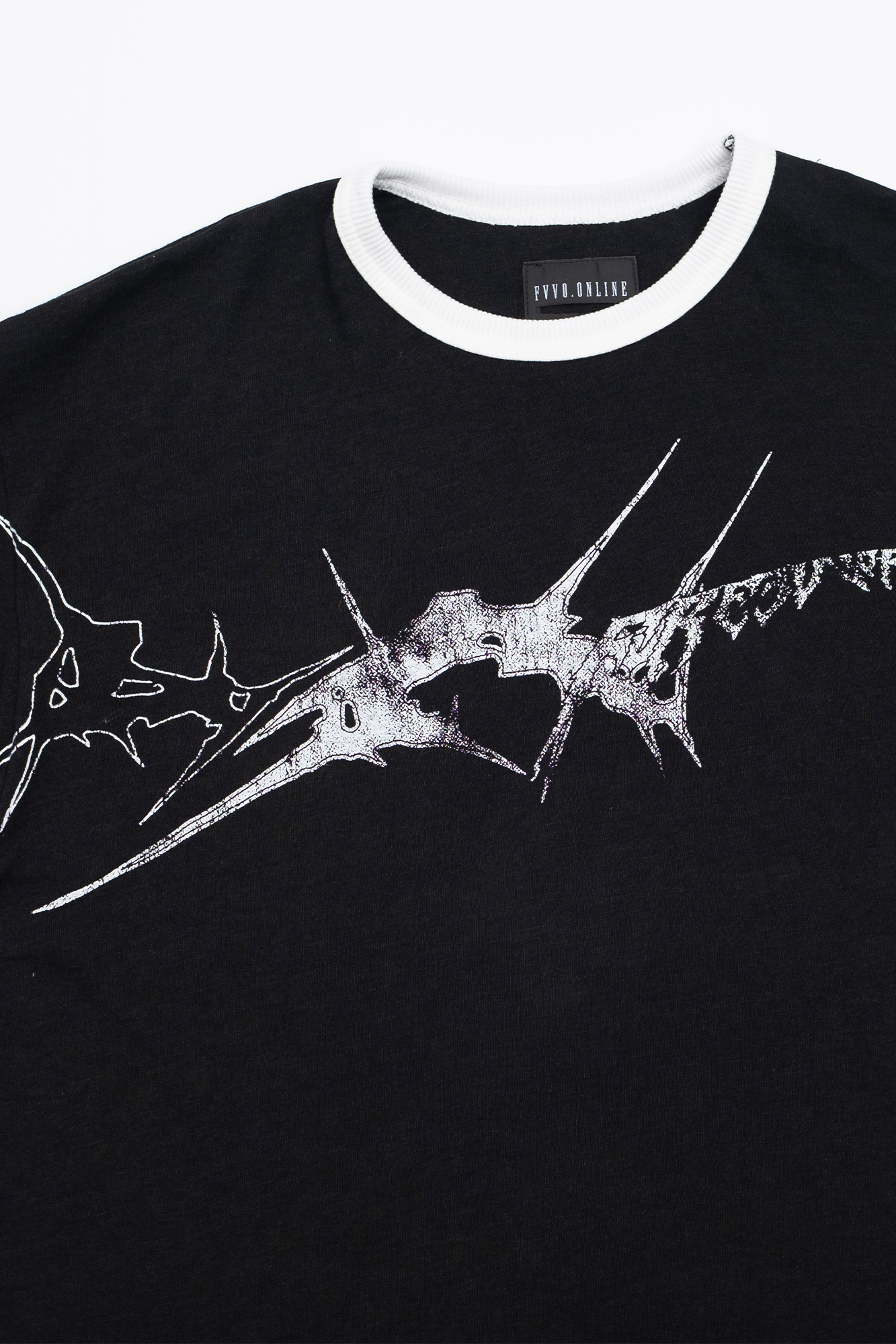 FVVO Slogan Graphic Ringer Tee, premium urban and streetwear designers apparel on PROJECTISR.com, FVVO