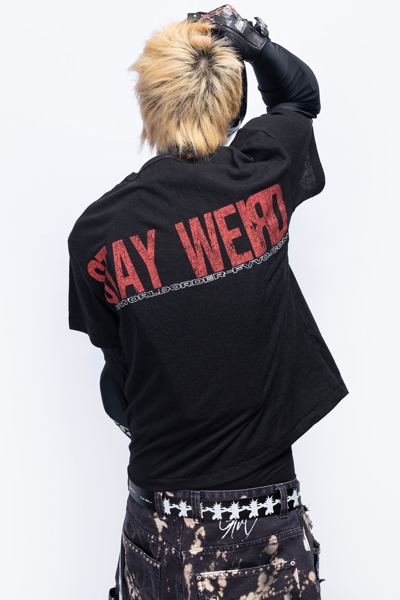 FVVO Stay Weird Graphic Punk T-Shirt, premium urban and streetwear designers apparel on PROJECTISR.com, FVVO