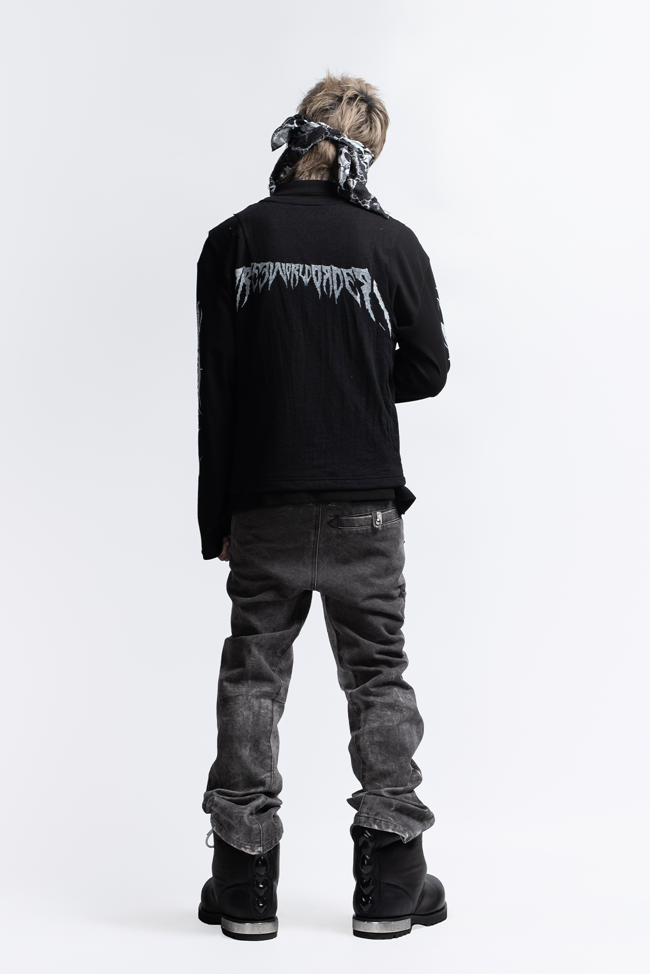 FVVO Ribbed Printed Henley Long Sleeve, premium urban and streetwear designers apparel on PROJECTISR.com, FVVO