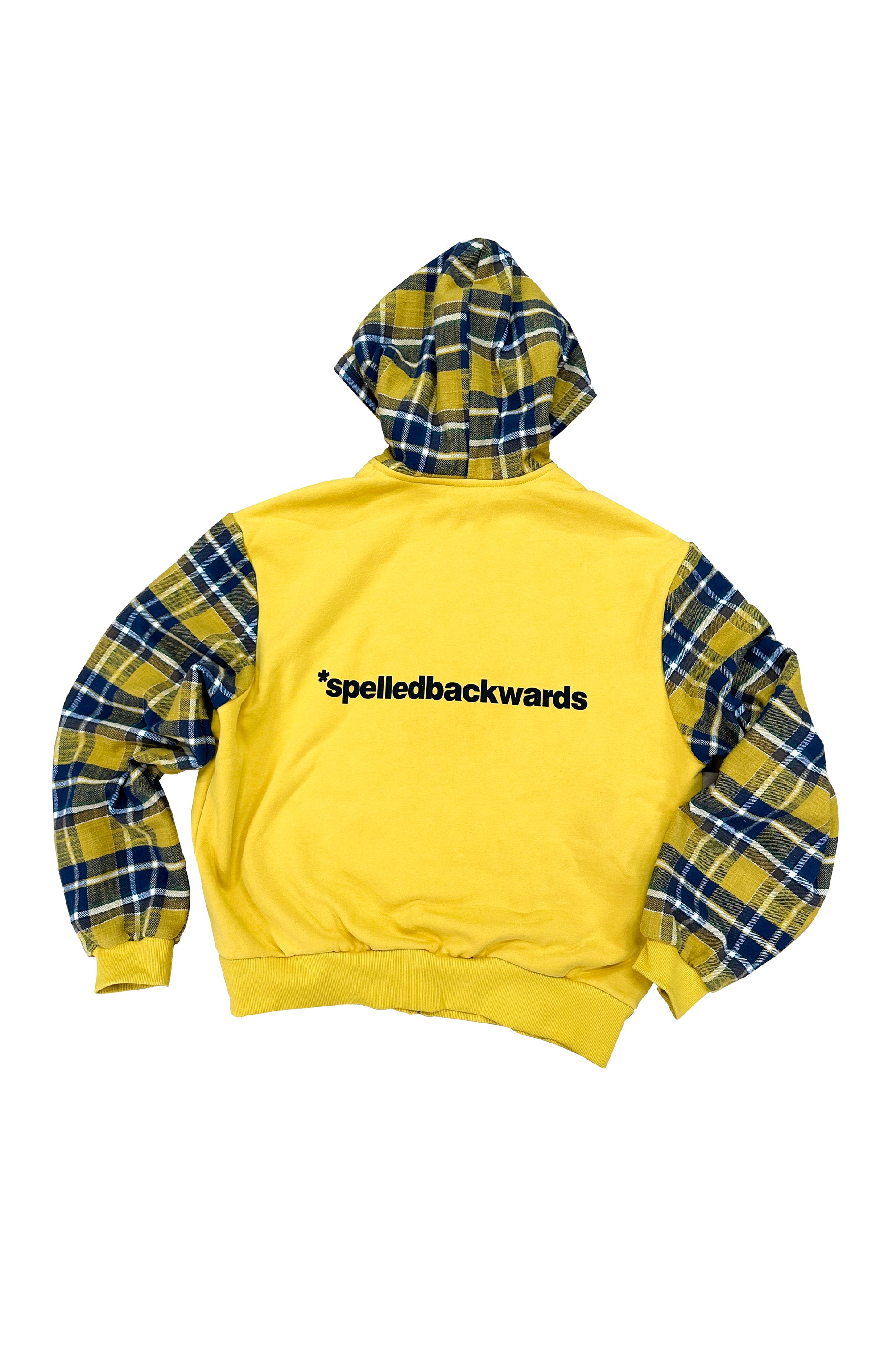 EVETS Plaid Panel Zip-Up Street Hoodie, premium urban and streetwear designers apparel on PROJECTISR.com, EVETS