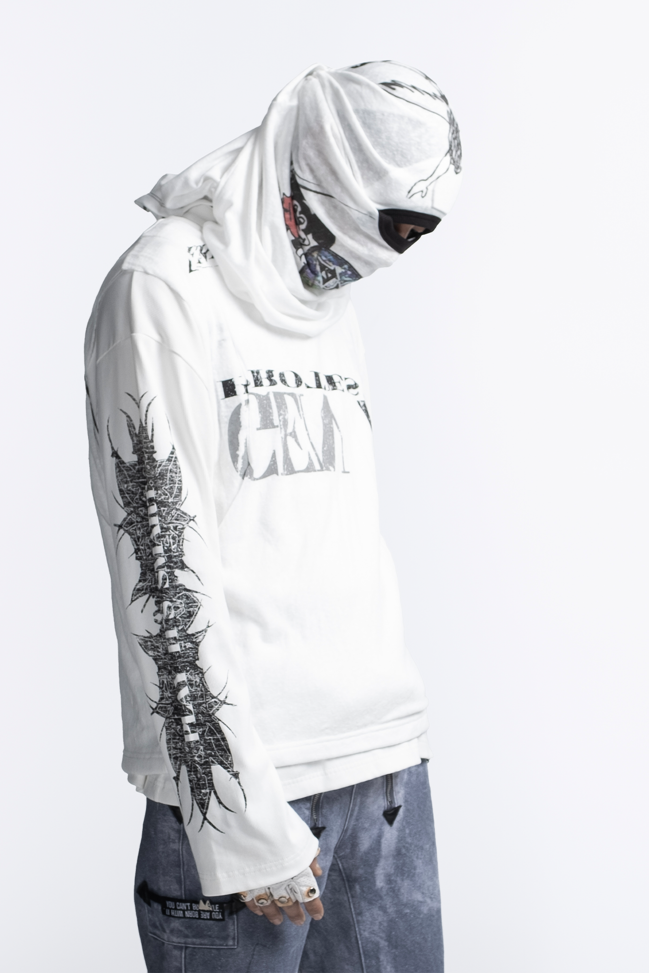 FVVO Ribbed Printed Henley Long Sleeve, premium urban and streetwear designers apparel on PROJECTISR.com, FVVO