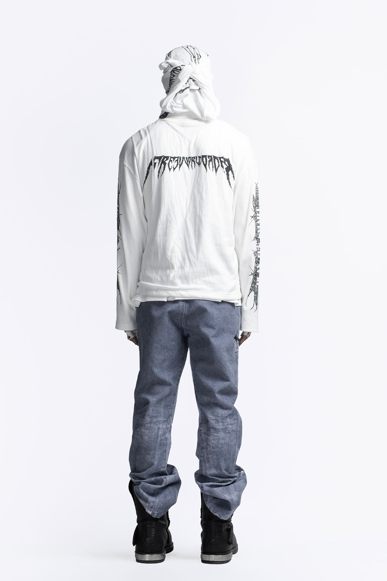 FVVO Ribbed Printed Henley Long Sleeve, premium urban and streetwear designers apparel on PROJECTISR.com, FVVO