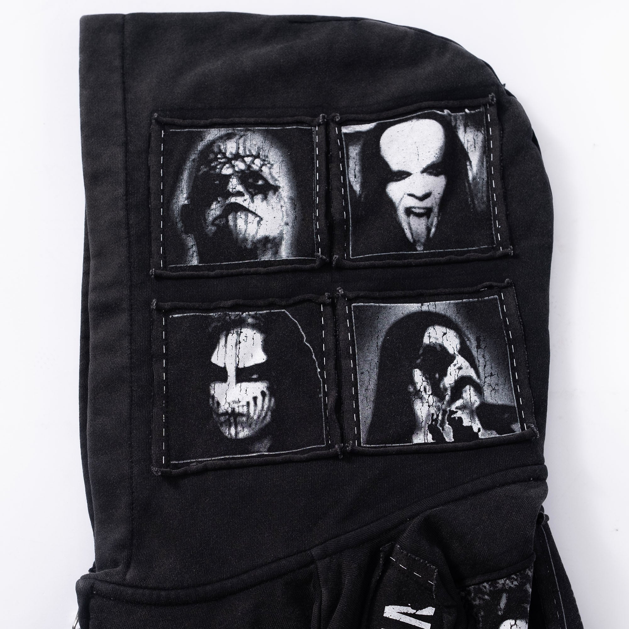 FVVO Patch Washed Zip-Up Hoodie