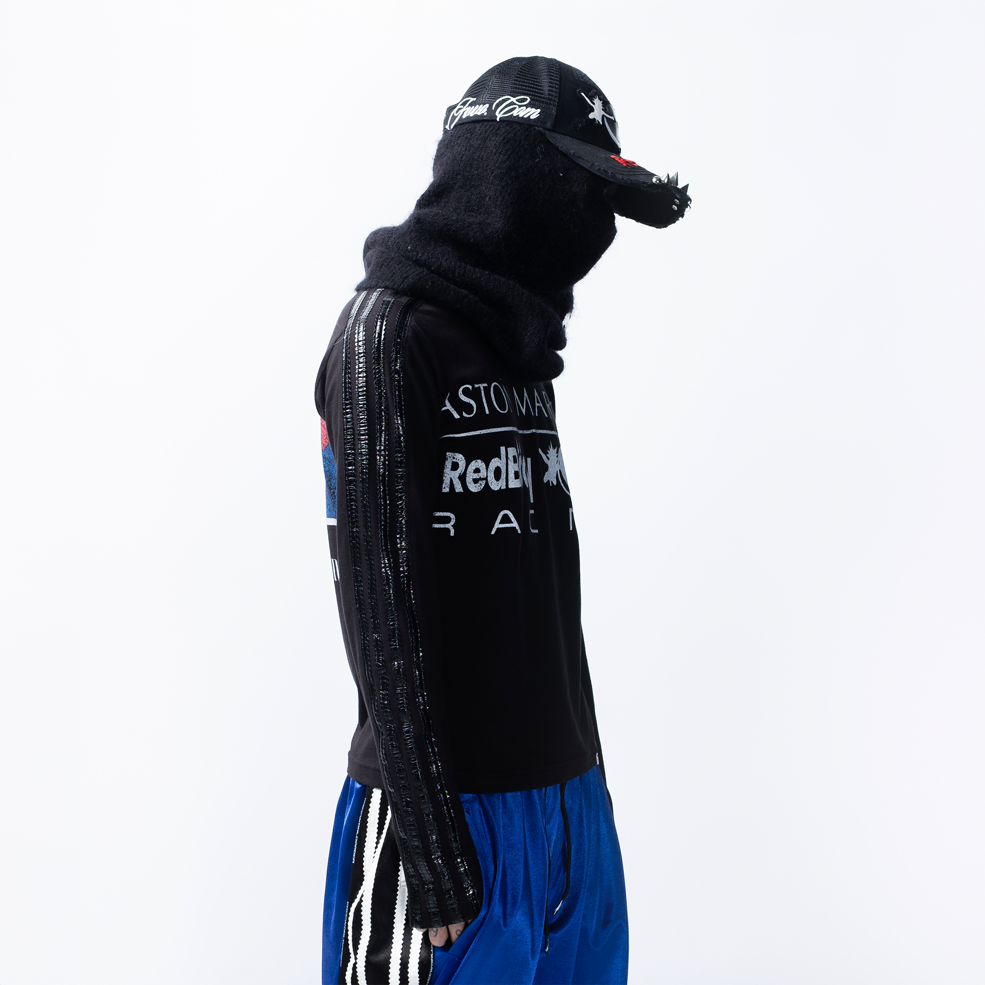 FVVO Parody Logo Slim-Fit Long Sleeve Tee, premium urban and streetwear designers apparel on PROJECTISR.com, FVVO