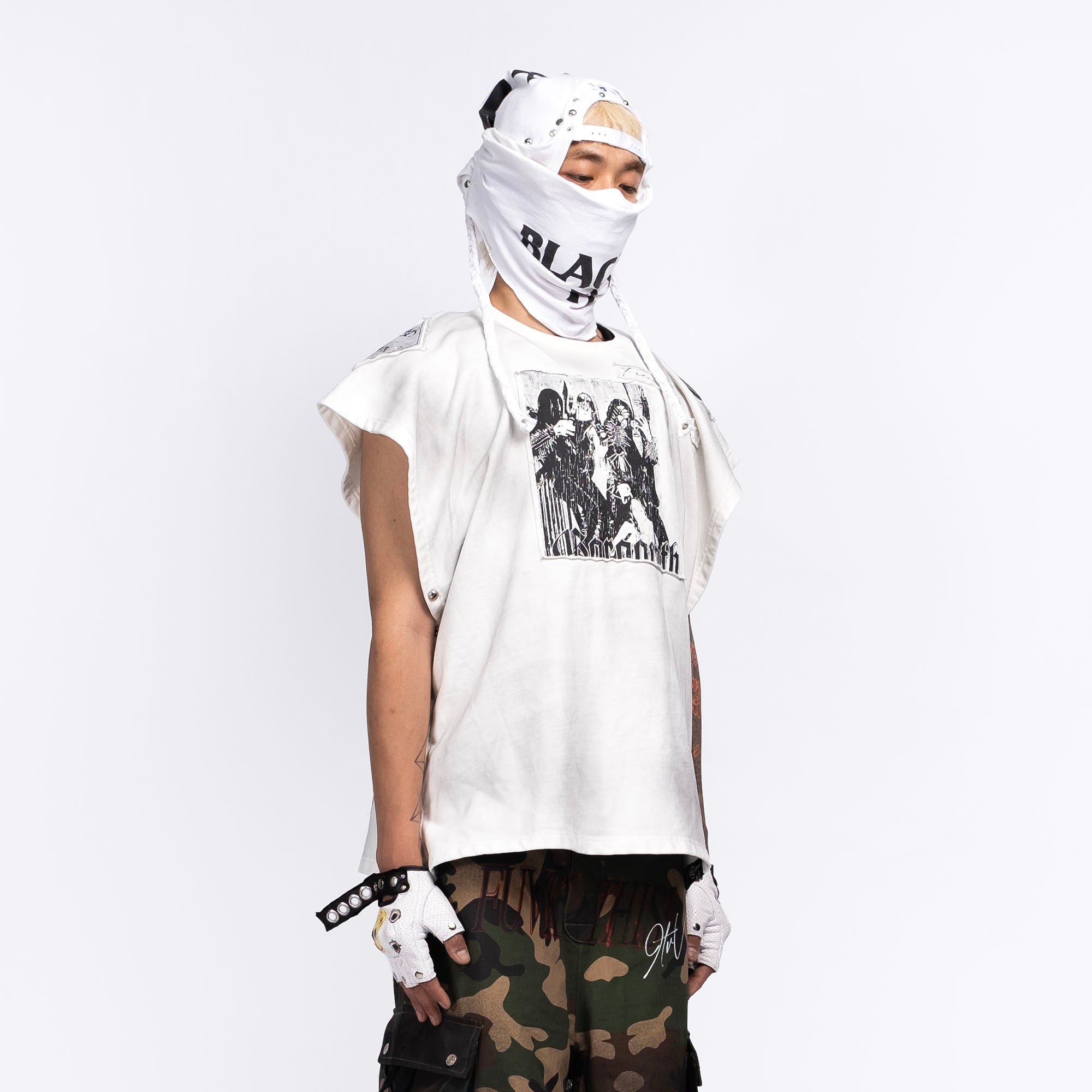 FVVO Patch Washed Sleeveless Tee