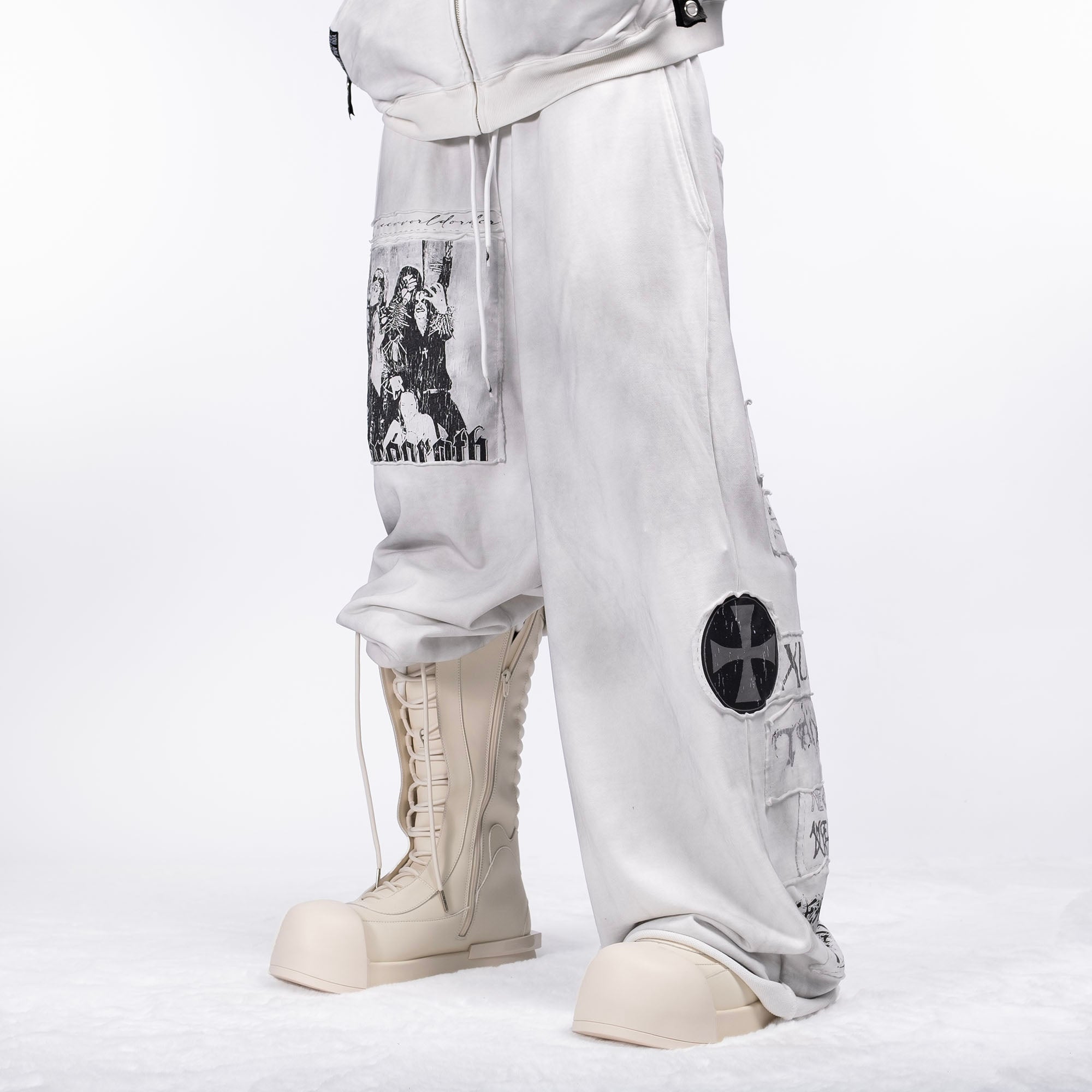 FVVO Patch Washed Sweatpants