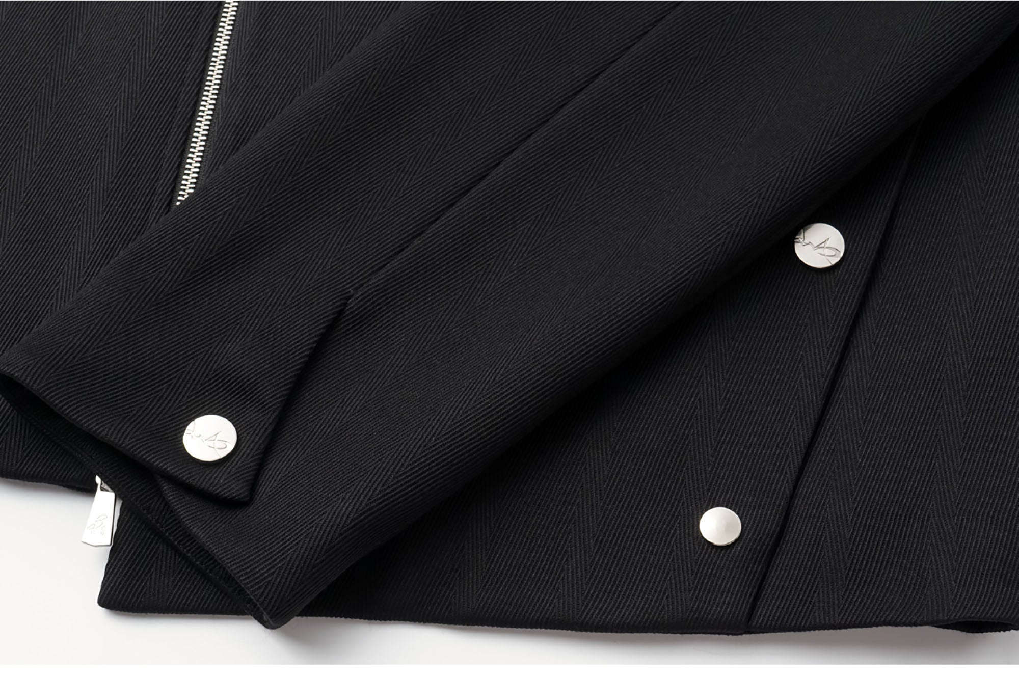 ALVNG AR ANTS Asymmetric Dual-Zip Layered Collar Jacket