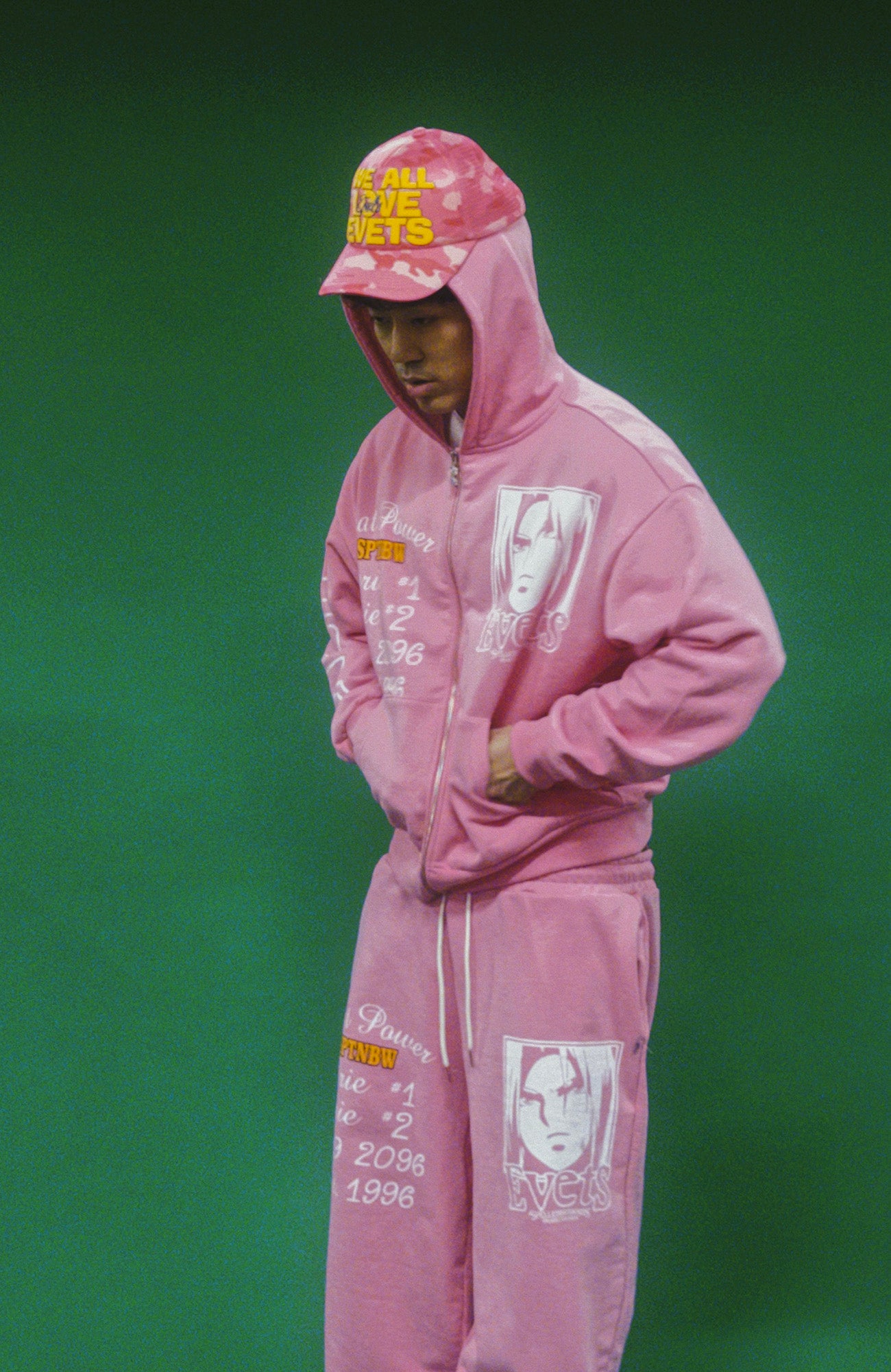 EVETS Anime Graphic Zip-Up Hoodie, premium urban and streetwear designers apparel on PROJECTISR.com, EVETS