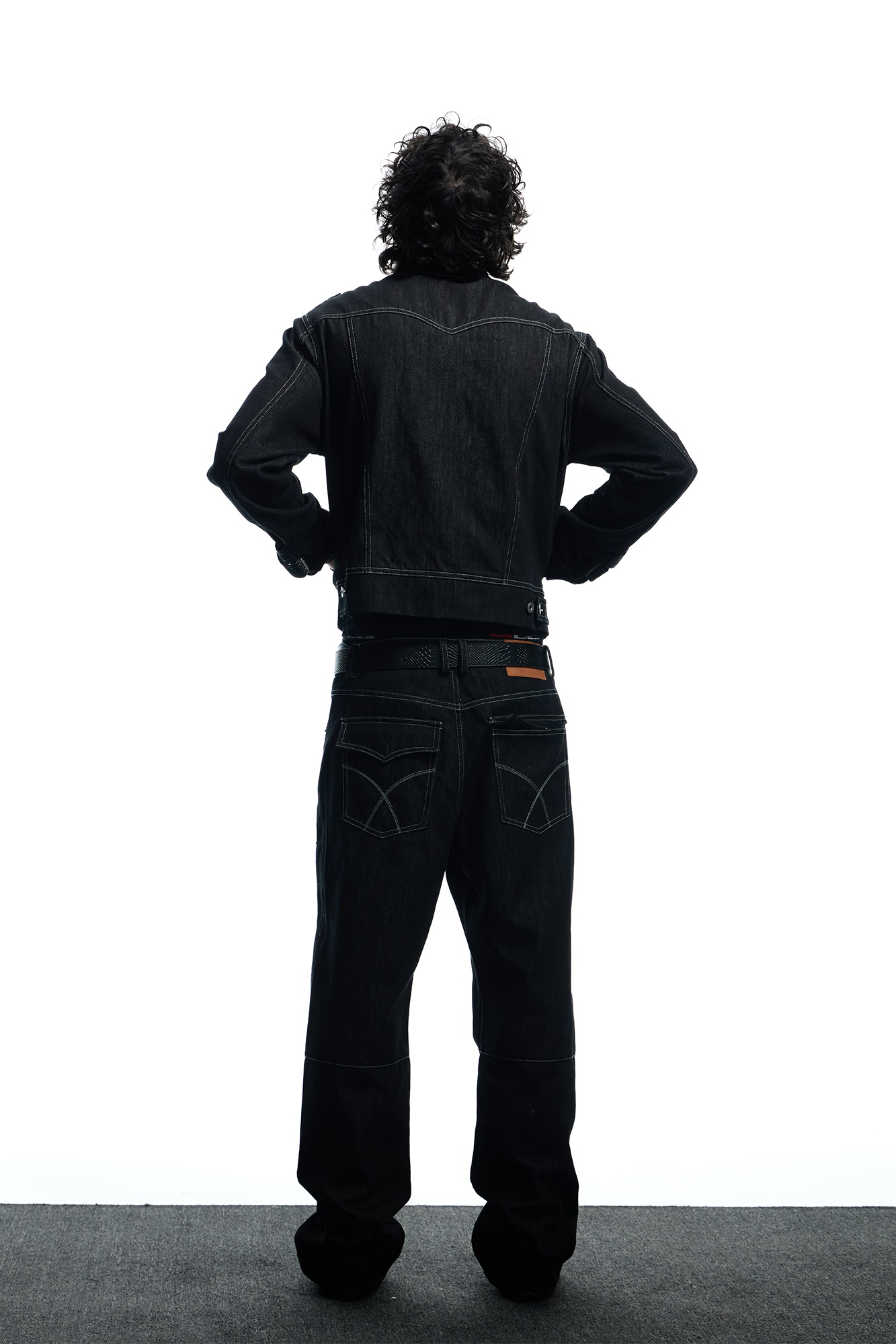 DND4DES Studded Raw Denim Flare Jeans, premium urban and streetwear designers apparel on PROJECTISR.com, DND4DES