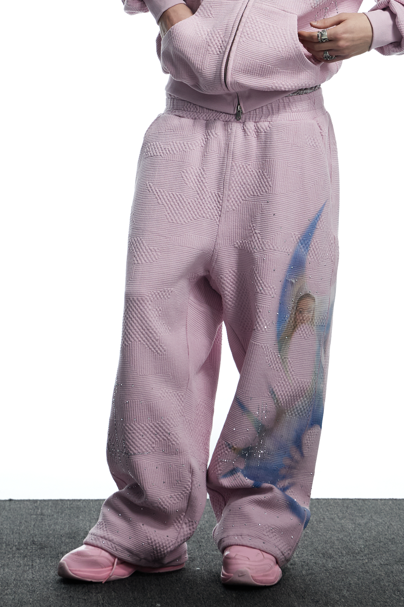 DND4DES Dreamcore Print Diamond Sweatpants, premium urban and streetwear designers apparel on PROJECTISR.com, DND4DES