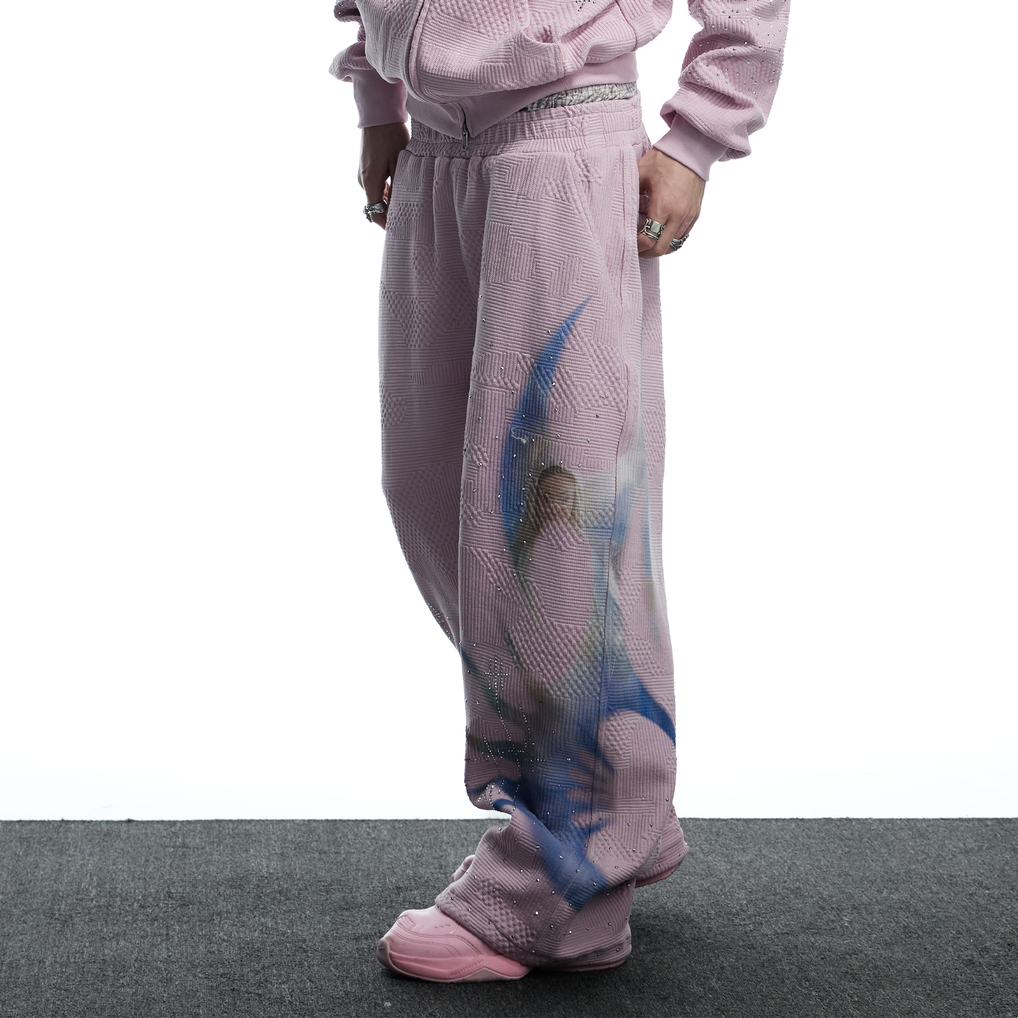 DND4DES Dreamcore Print Diamond Sweatpants, premium urban and streetwear designers apparel on PROJECTISR.com, DND4DES