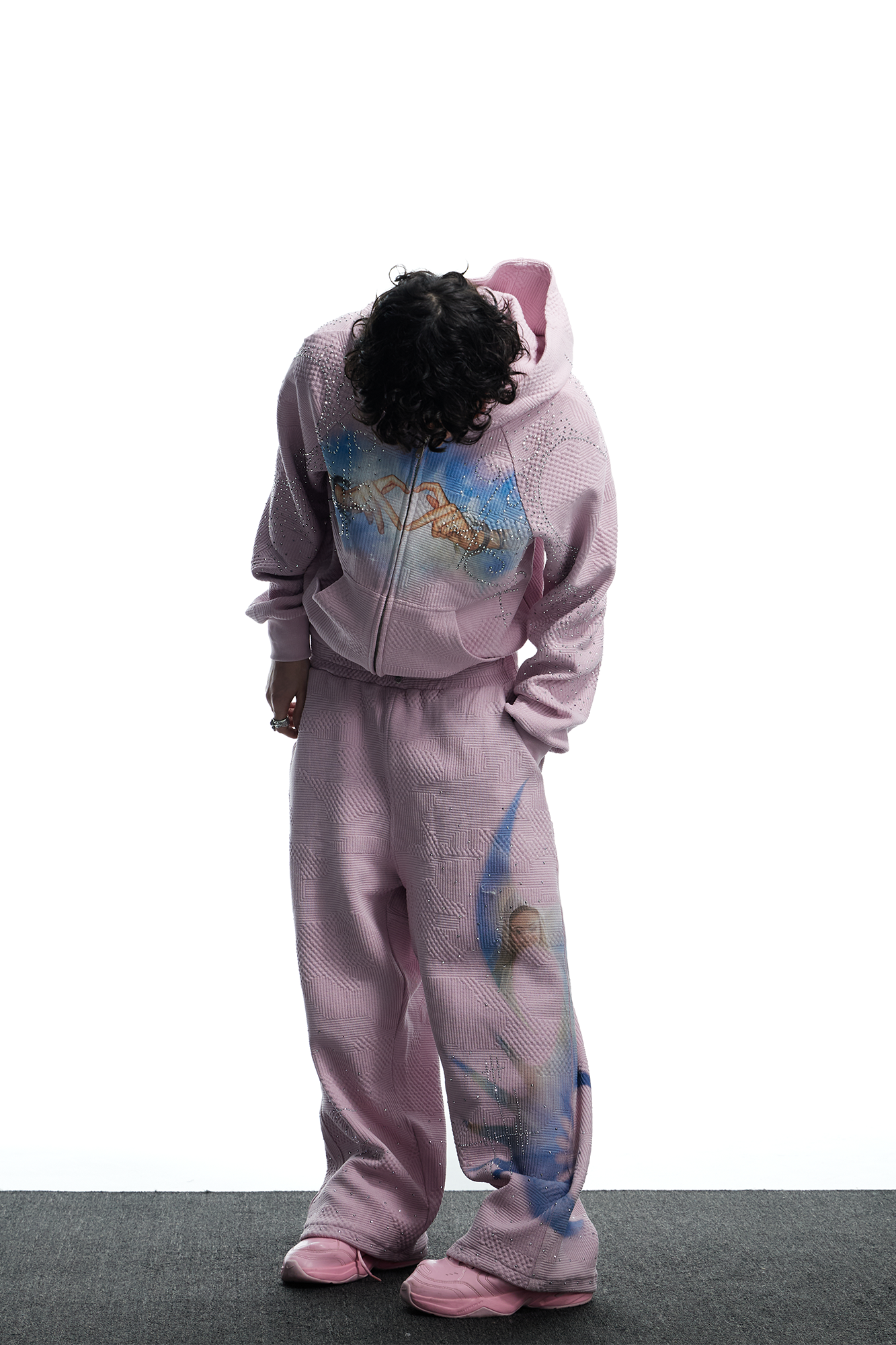 DND4DES Dreamcore Print Diamond Sweatpants, premium urban and streetwear designers apparel on PROJECTISR.com, DND4DES