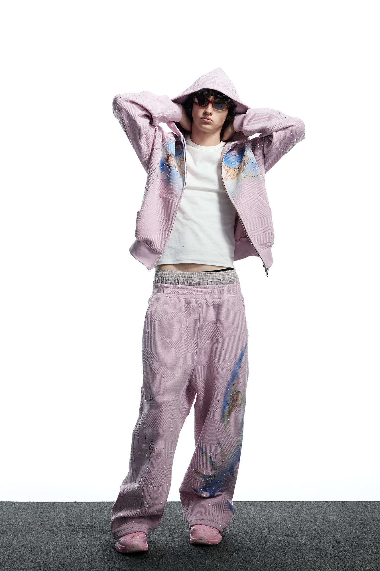 DND4DES Dreamcore Print Diamond Sweatpants, premium urban and streetwear designers apparel on PROJECTISR.com, DND4DES