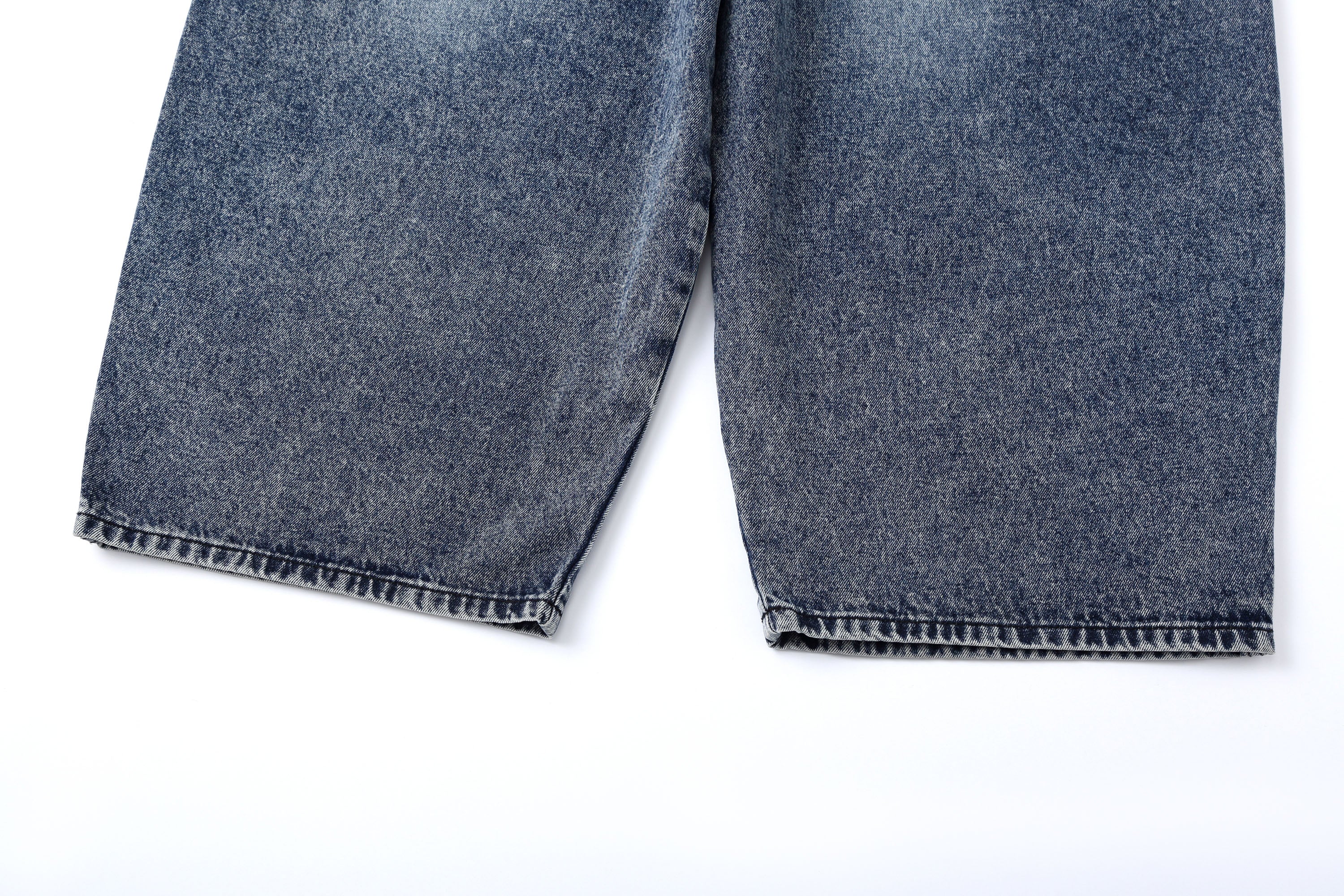 CLP Distressed Contrast-Panel Oversized Jeans, premium urban and streetwear designers apparel on PROJECTISR.com, CLP