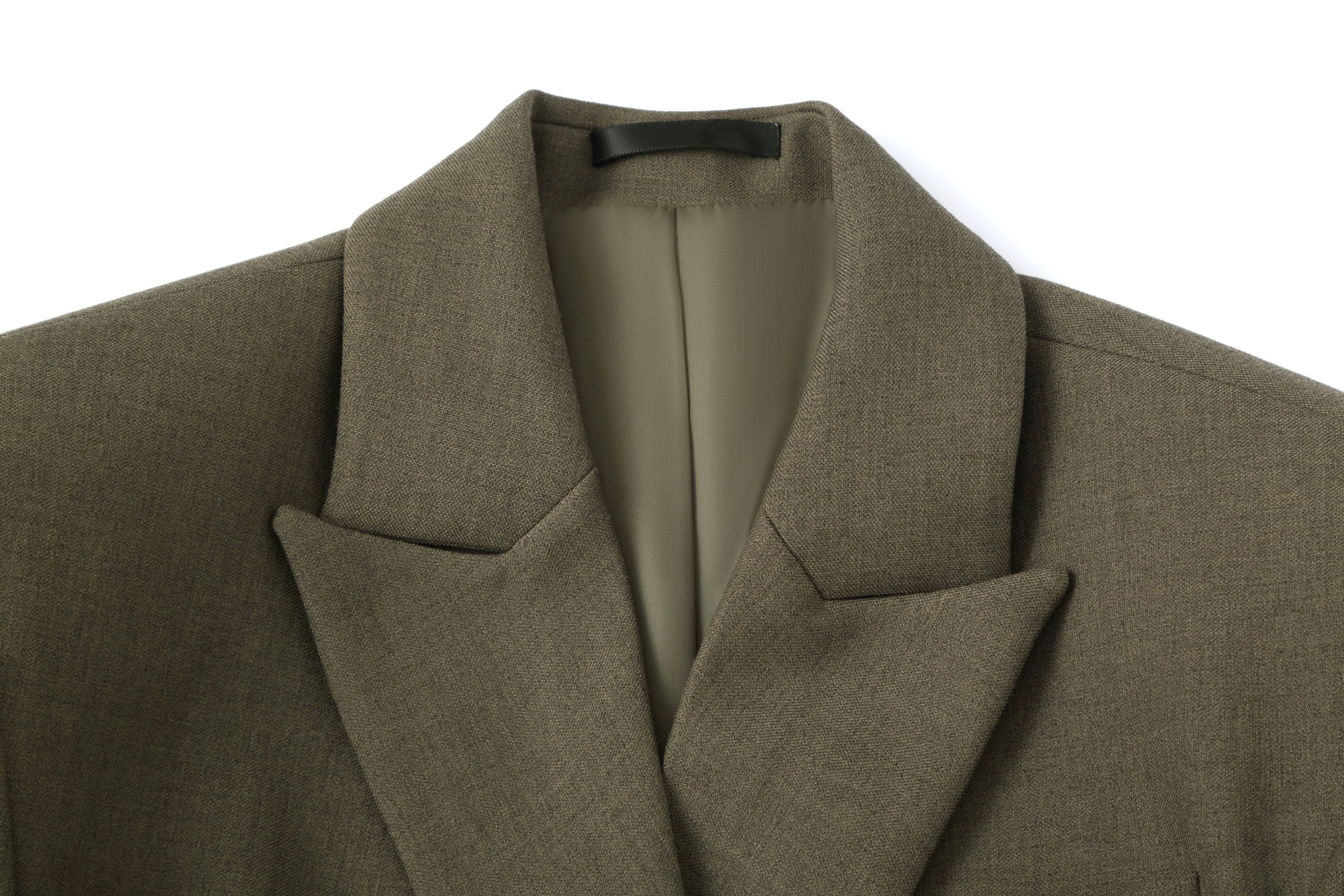 CLP Cinched-Waist Padded Shoulder Blazer Brown, premium urban and streetwear designers apparel on PROJECTISR.com, CLP