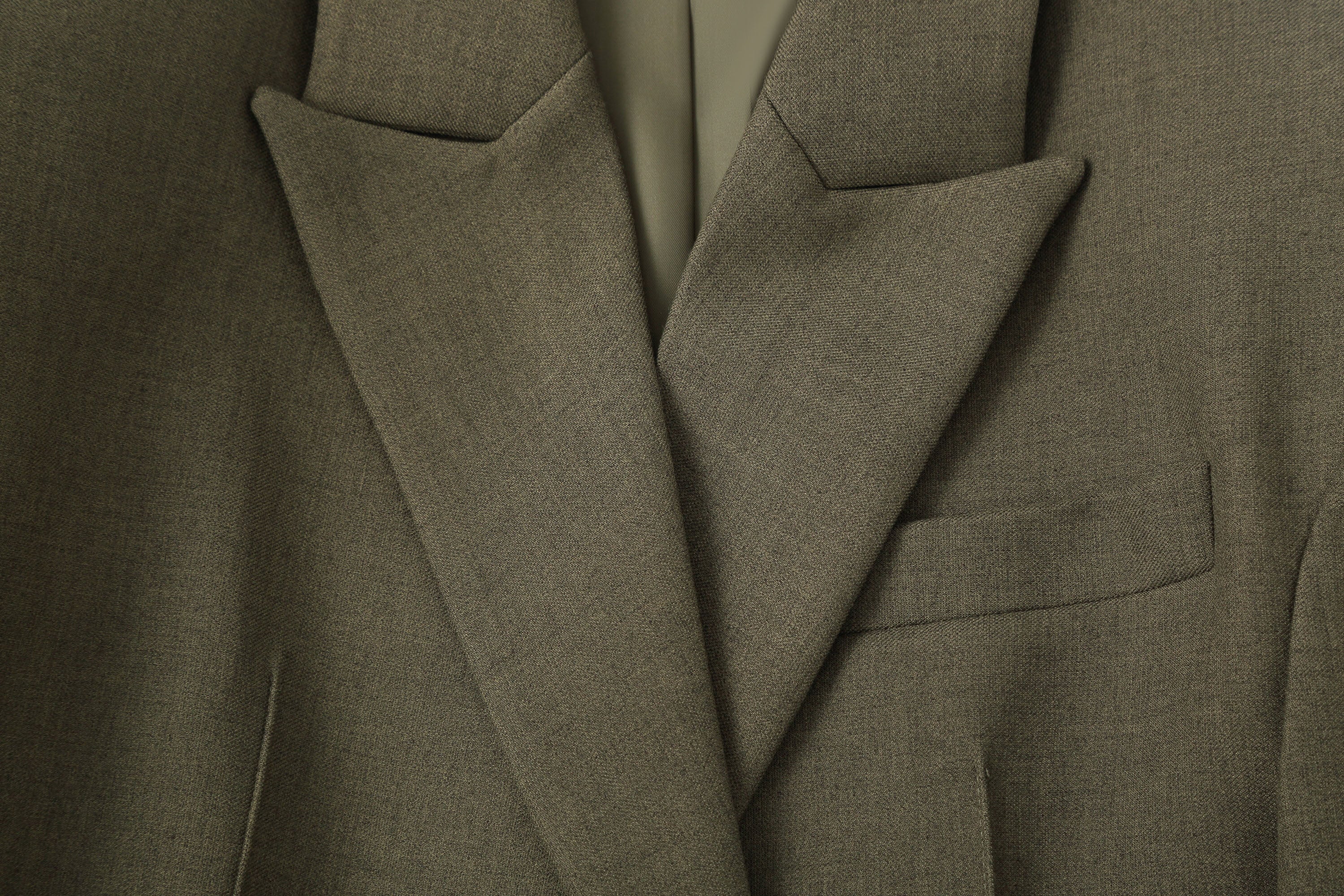 CLP Cinched-Waist Padded Shoulder Blazer Brown, premium urban and streetwear designers apparel on PROJECTISR.com, CLP