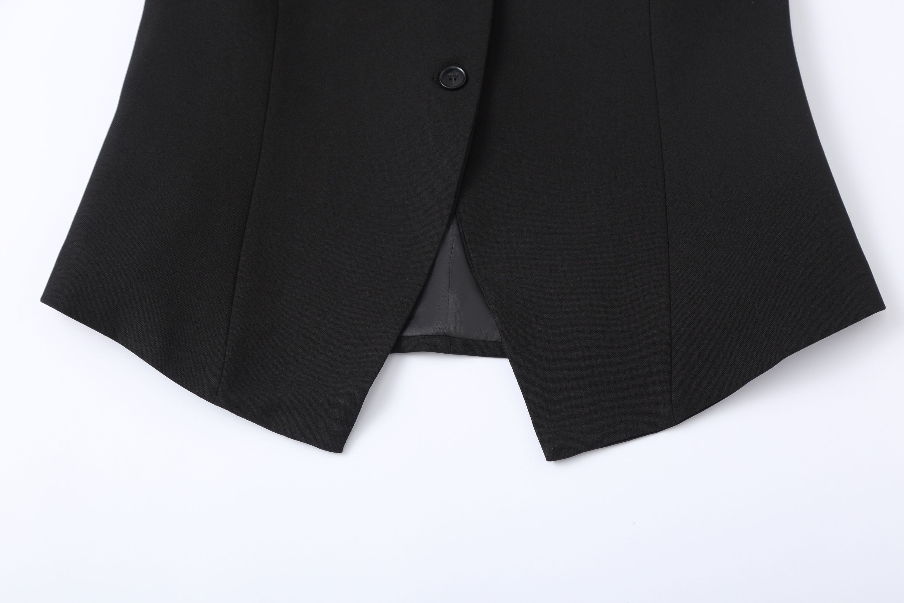 CLP Mandarin-Collar Curved-Placket Button Vest, premium urban and streetwear designers apparel on PROJECTISR.com, CLP