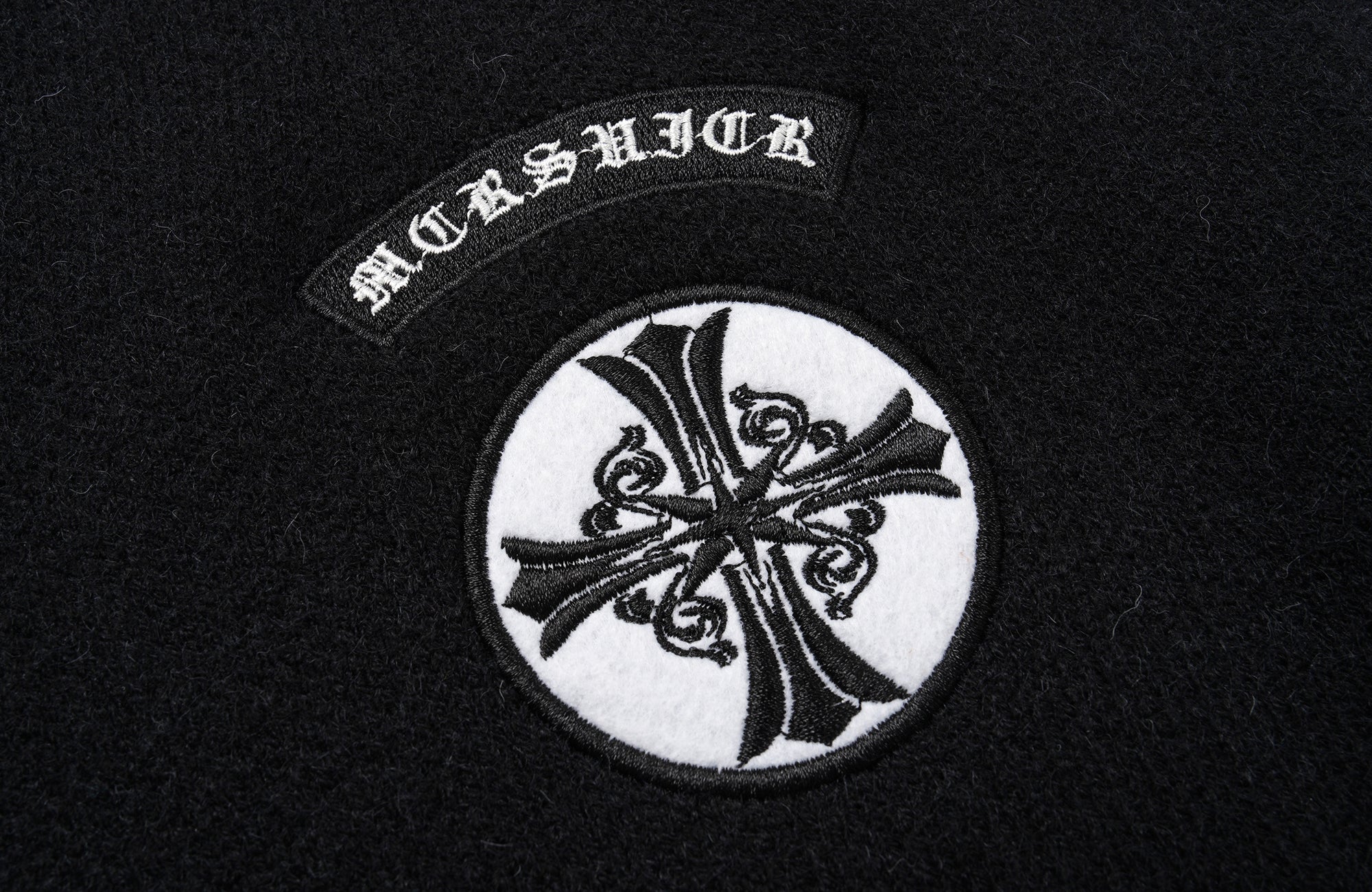 CLP Embroidered Patch Jacquard Cardigan