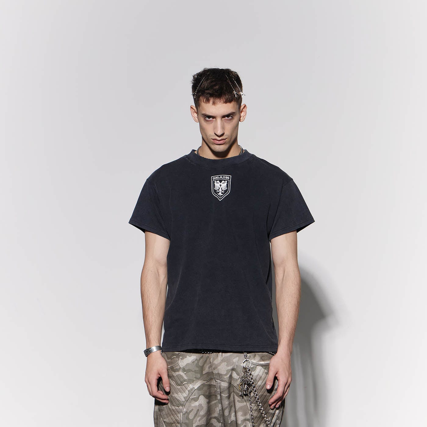 DND4DES Double-Headed Eagle Distressed T-Shirt, premium urban and streetwear designers apparel on PROJECTISR.com, DND4DES