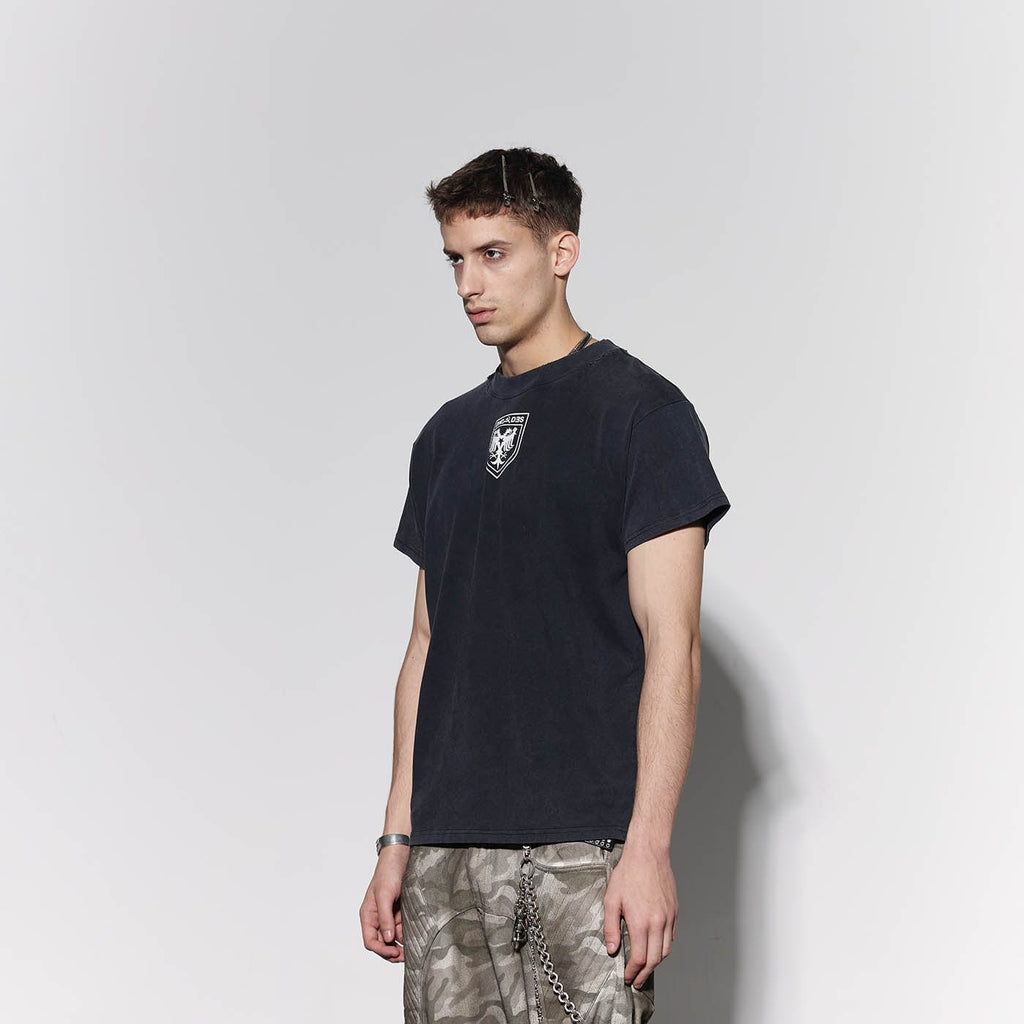 DND4DES Double-Headed Eagle Distressed T-Shirt, premium urban and streetwear designers apparel on PROJECTISR.com, DND4DES