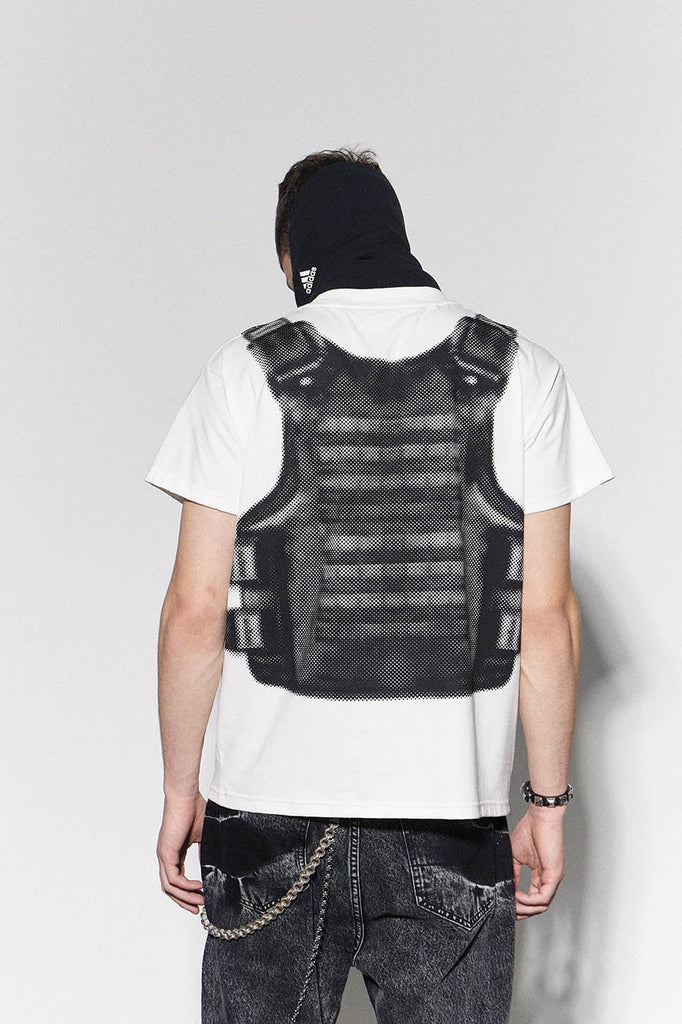 DND4DES Bulletproof Vest Graphics T-Shirt, premium urban and streetwear designers apparel on PROJECTISR.com, DND4DES