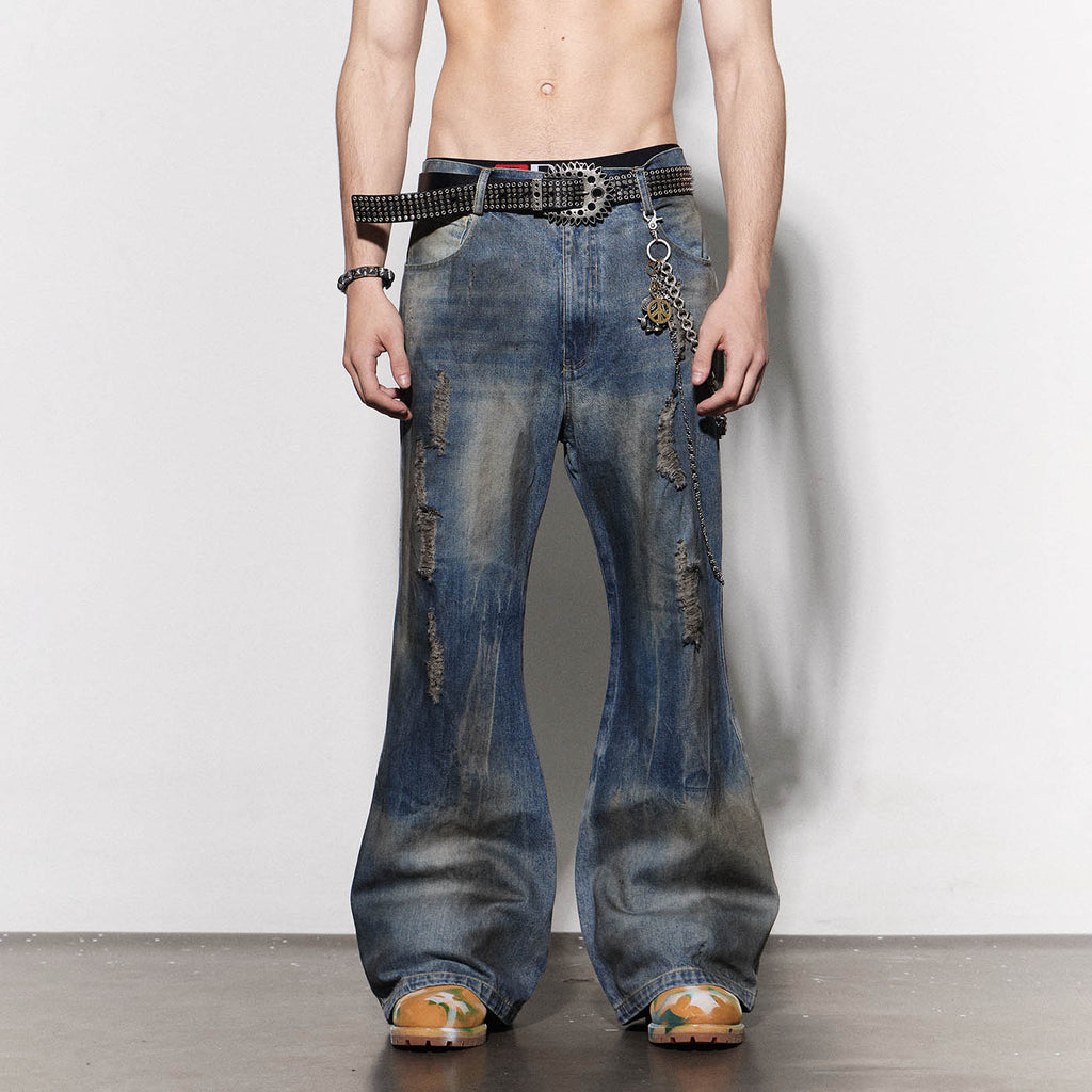 DND4DES Distressed Dusty Flared Jeans