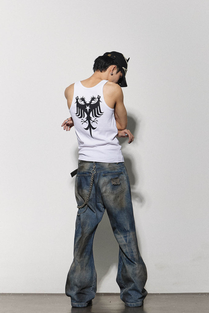 DND4DES Double-Headed Eagle Tank Top, premium urban and streetwear designers apparel on PROJECTISR.com, DND4DES