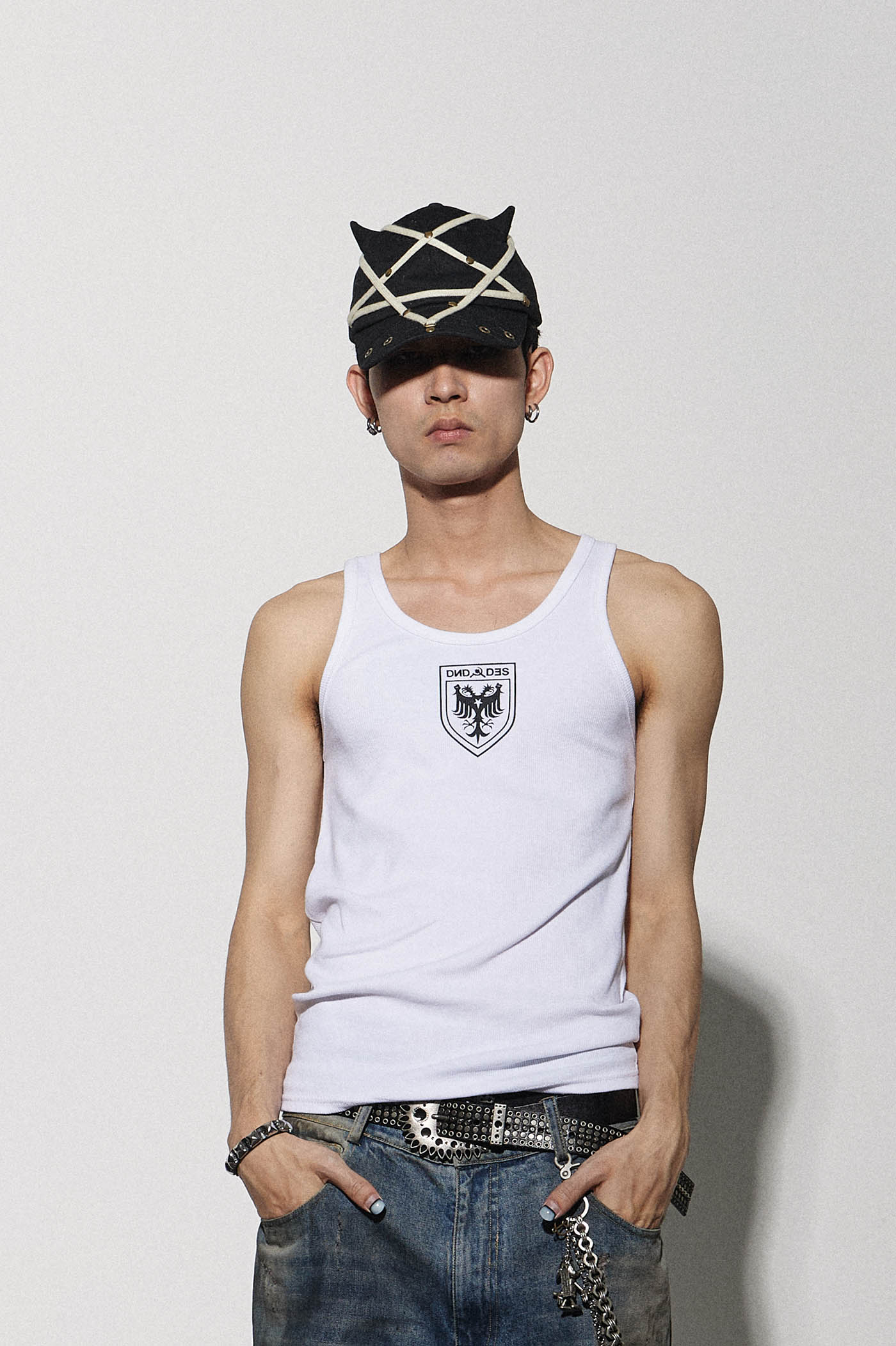 DND4DES Double-Headed Eagle Tank Top, premium urban and streetwear designers apparel on PROJECTISR.com, DND4DES