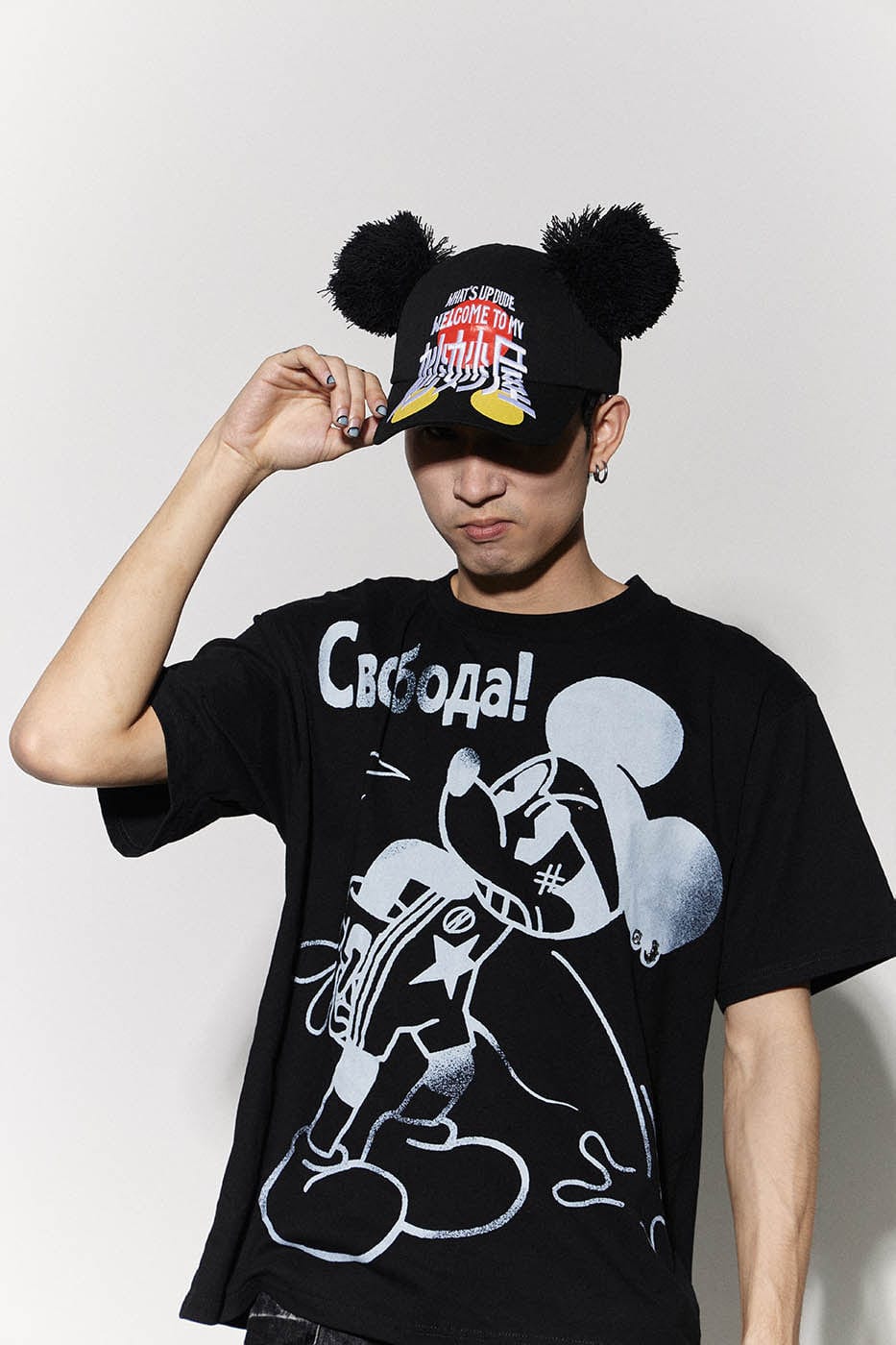 DND4DES Mickey Mouse Embroidery Cap, premium urban and streetwear designers apparel on PROJECTISR.com, DND4DES