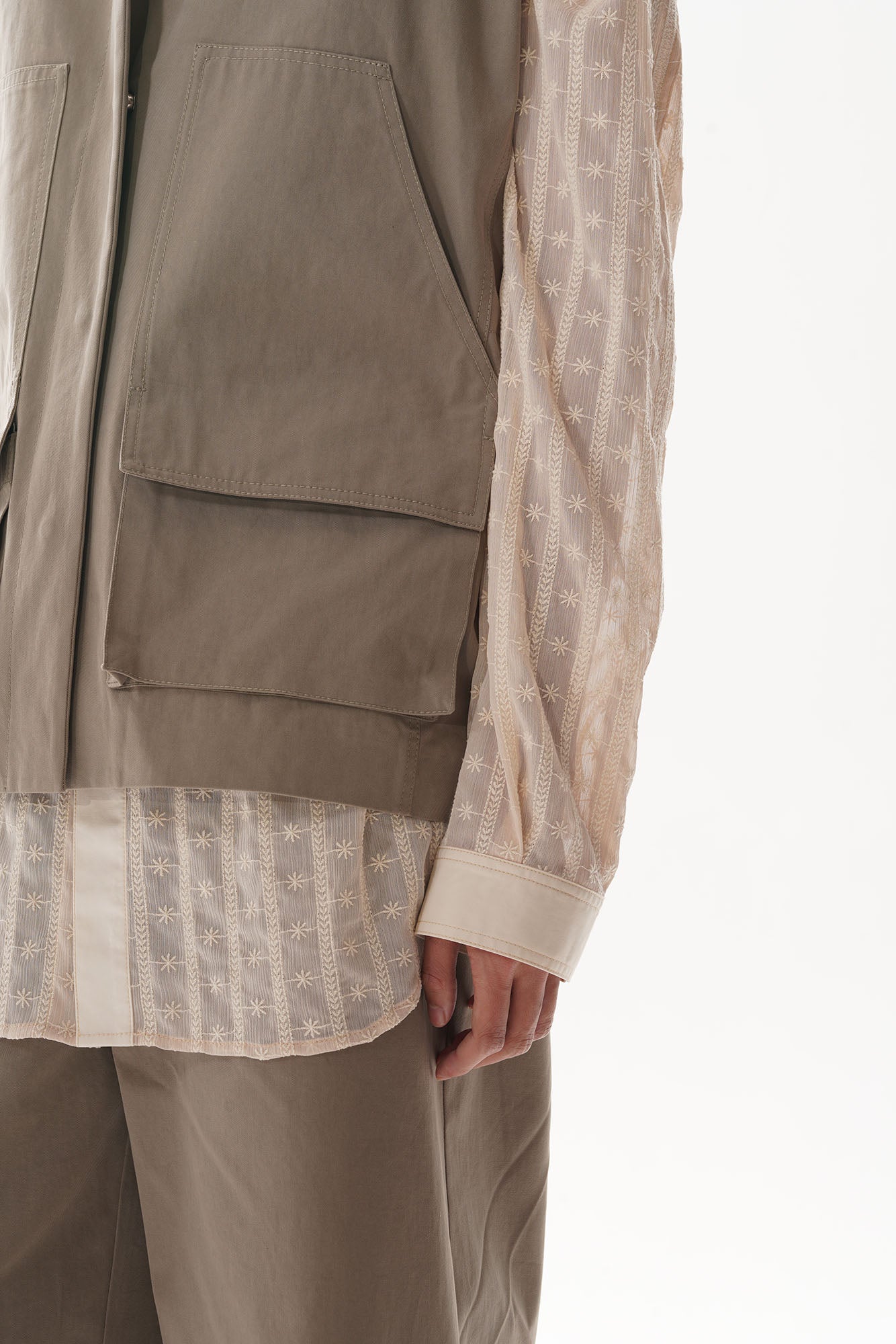 ORAL UTOPIA Utility High-Neck Big-Pocket Vest, premium urban and streetwear designers apparel on PROJECTISR.com, ORAL UTOPIA