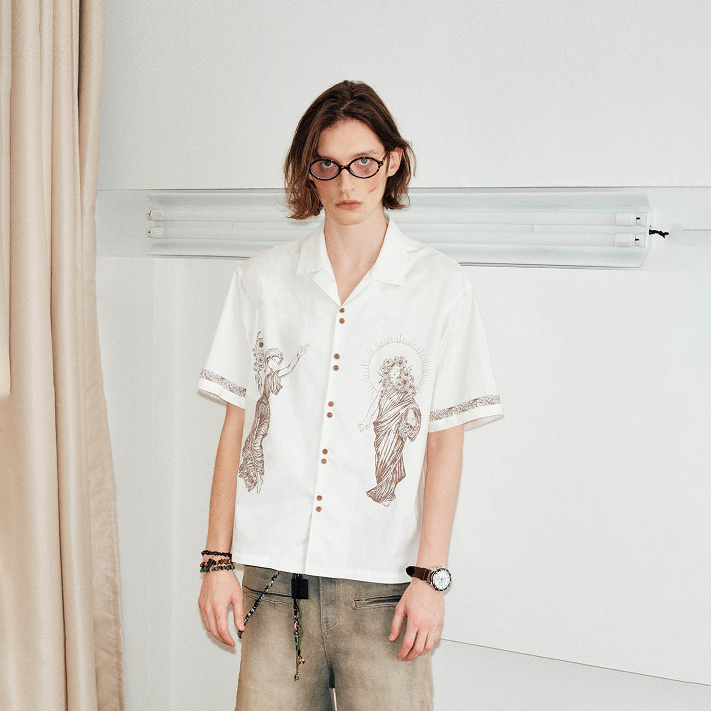 KREATE Prodigy Sculptural Cuban Half Shirt