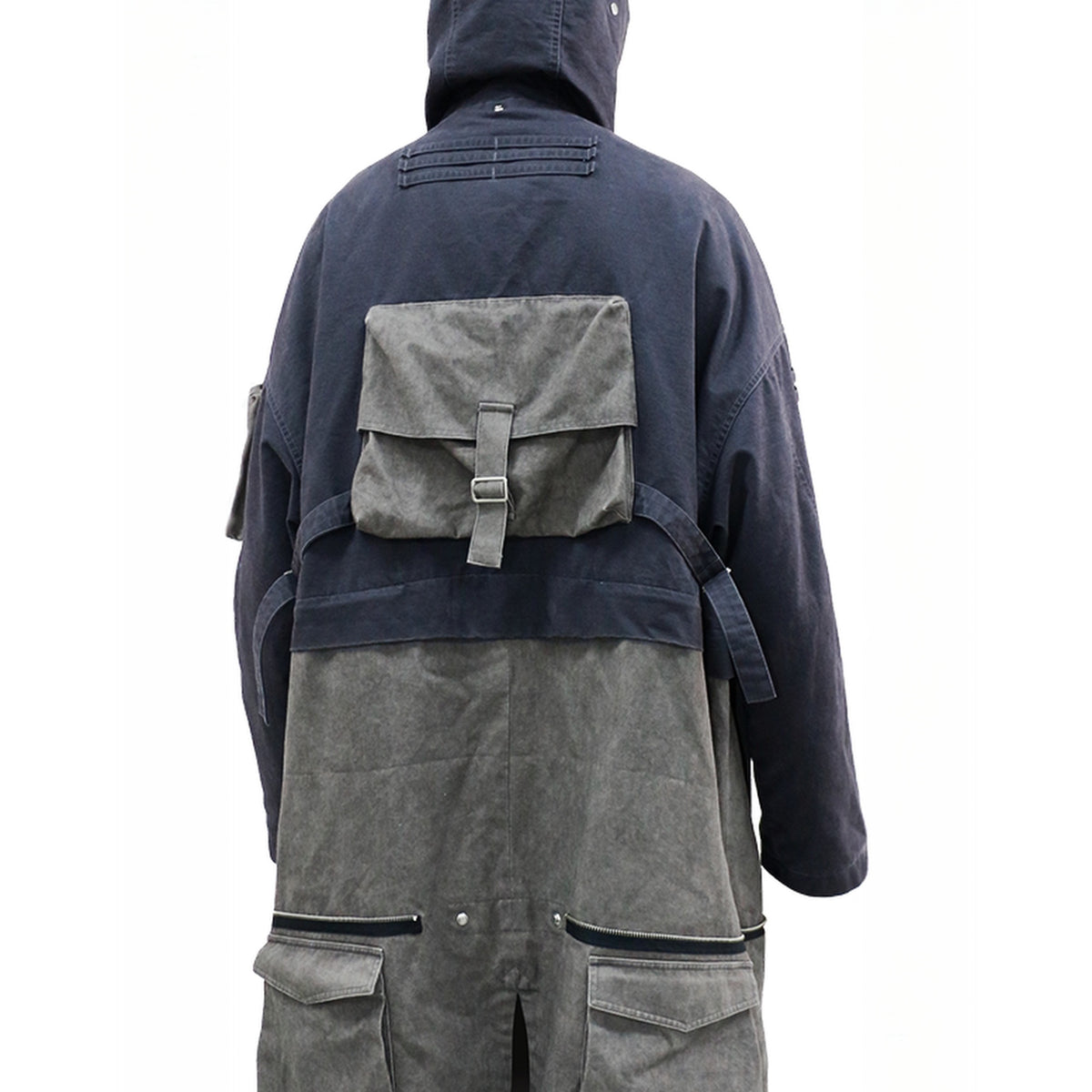 RELABEL Detachable Down-Liner Convertible Trench Coat — square · back