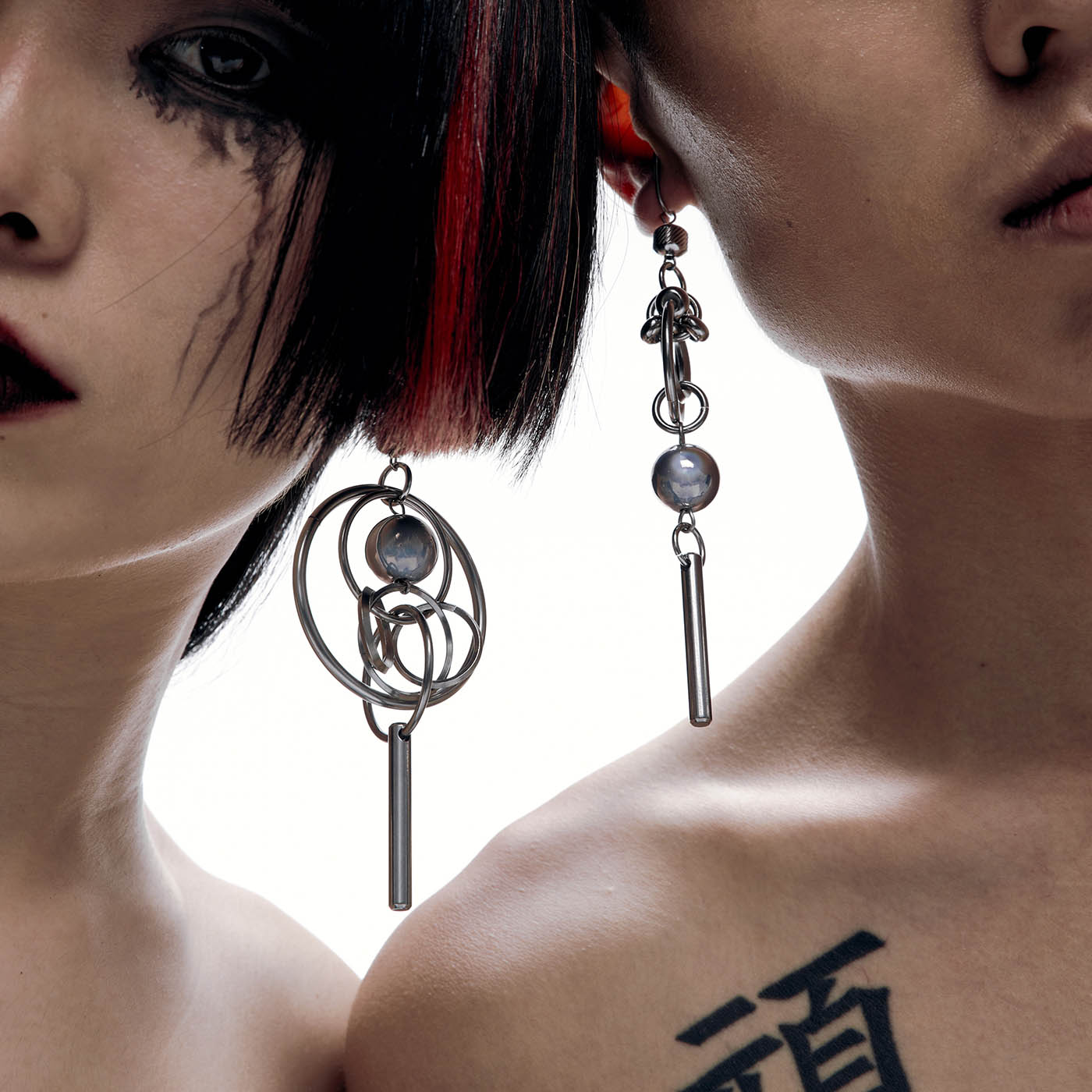 ILLUSORY Orbital Sphere Pendant Earrings, premium urban and streetwear designers apparel on PROJECTISR.com, ILLUSORY