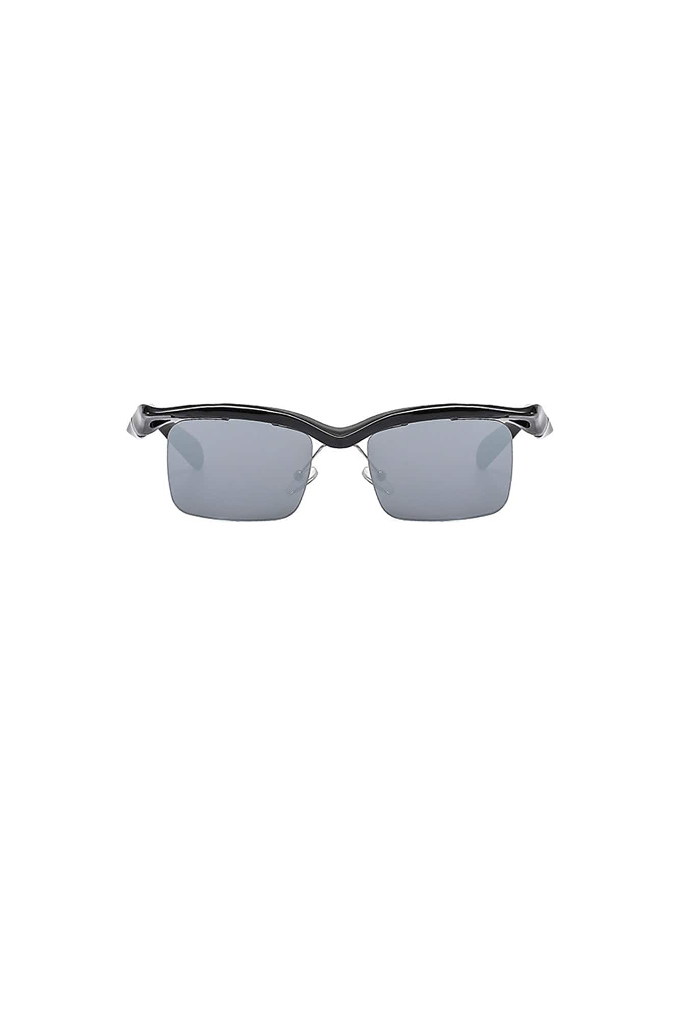 DAMAGE ASIA Streamline Arms Half-Rim Tint Sunglasses