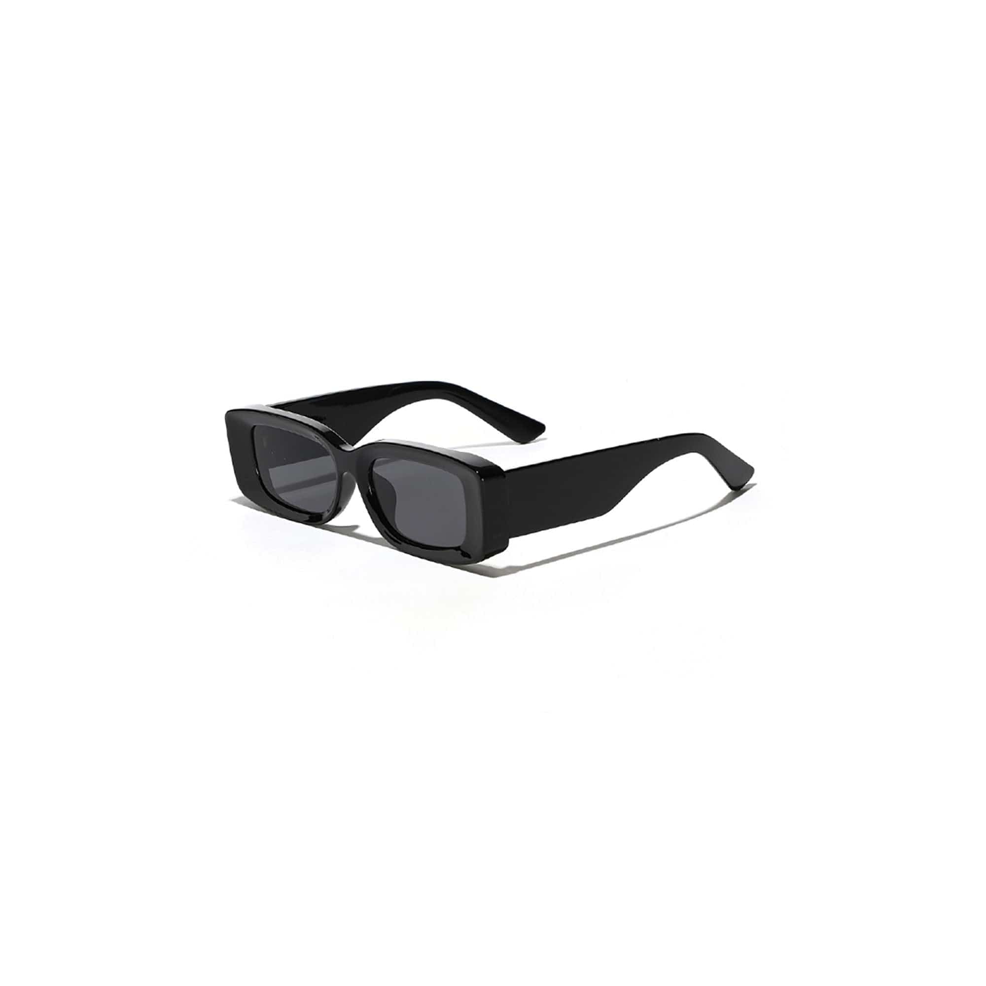 DAMAGE ASIA Retro Matte Rectangular Sunglasses